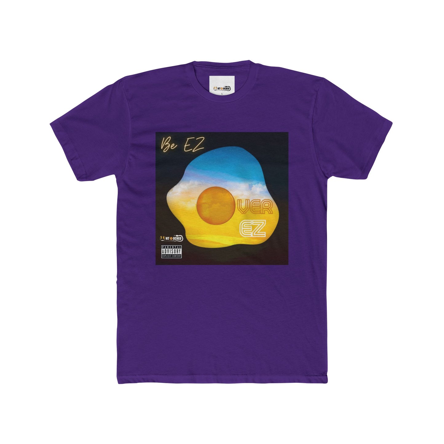 Cover Art Collection Unisex Cotton Crew Tee - 'Over EZ' Graphic T-Shirt
