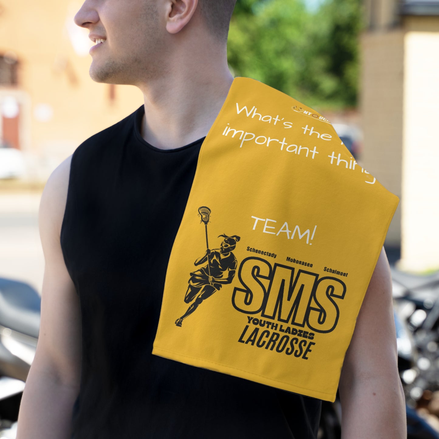 SMS Team Spirit Rally Towel for Youth Lacrosse