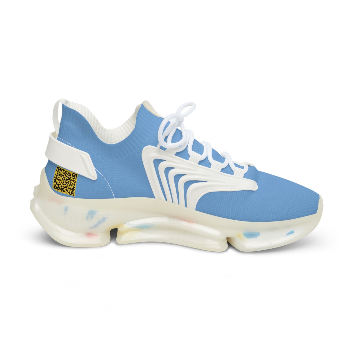 Baby Blue UNTOUCHED Men's Mesh Sneakers 'That U Letter'