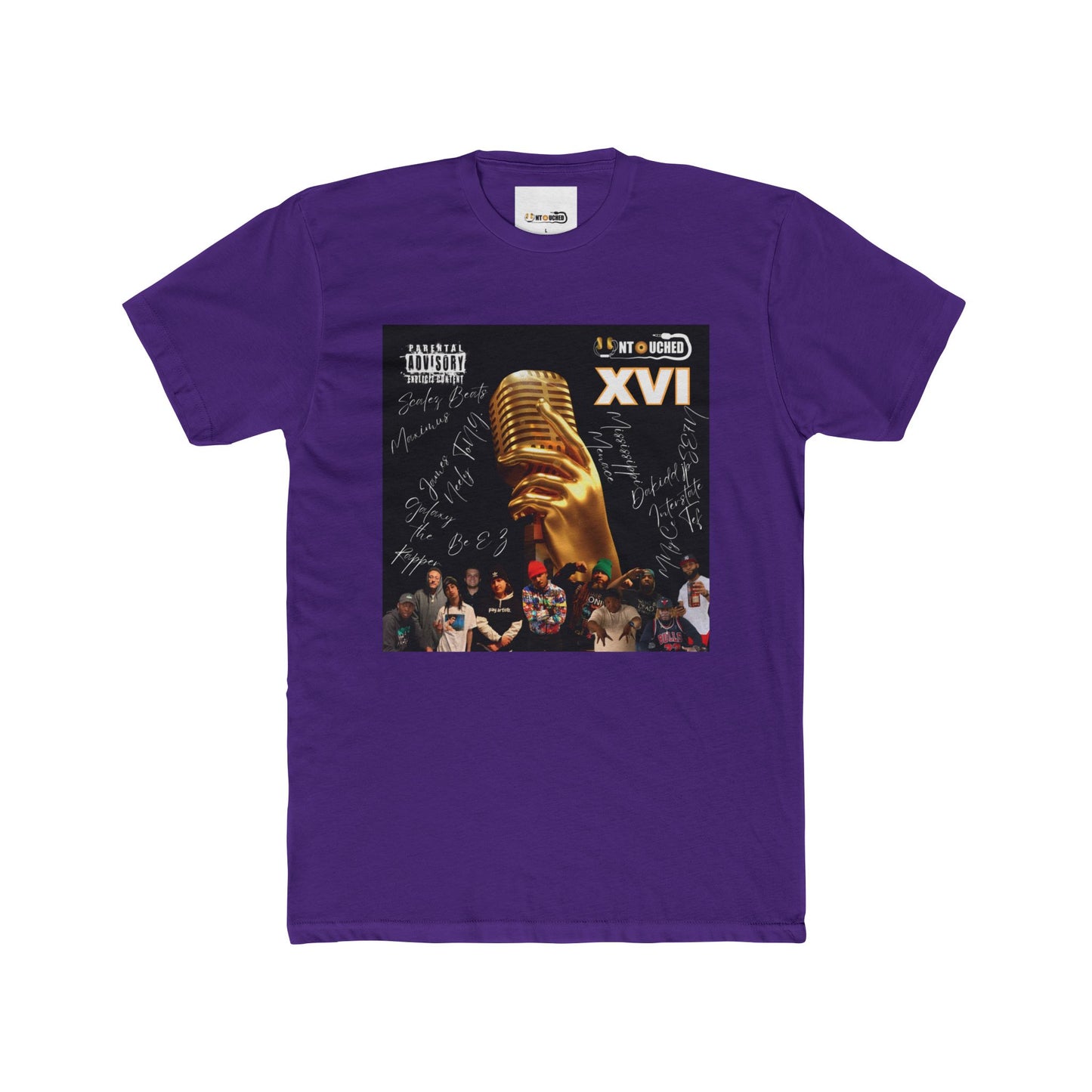 Cover Art Collection Unisex Cotton Crew Tee - 'XVI' Graphic T-Shirt