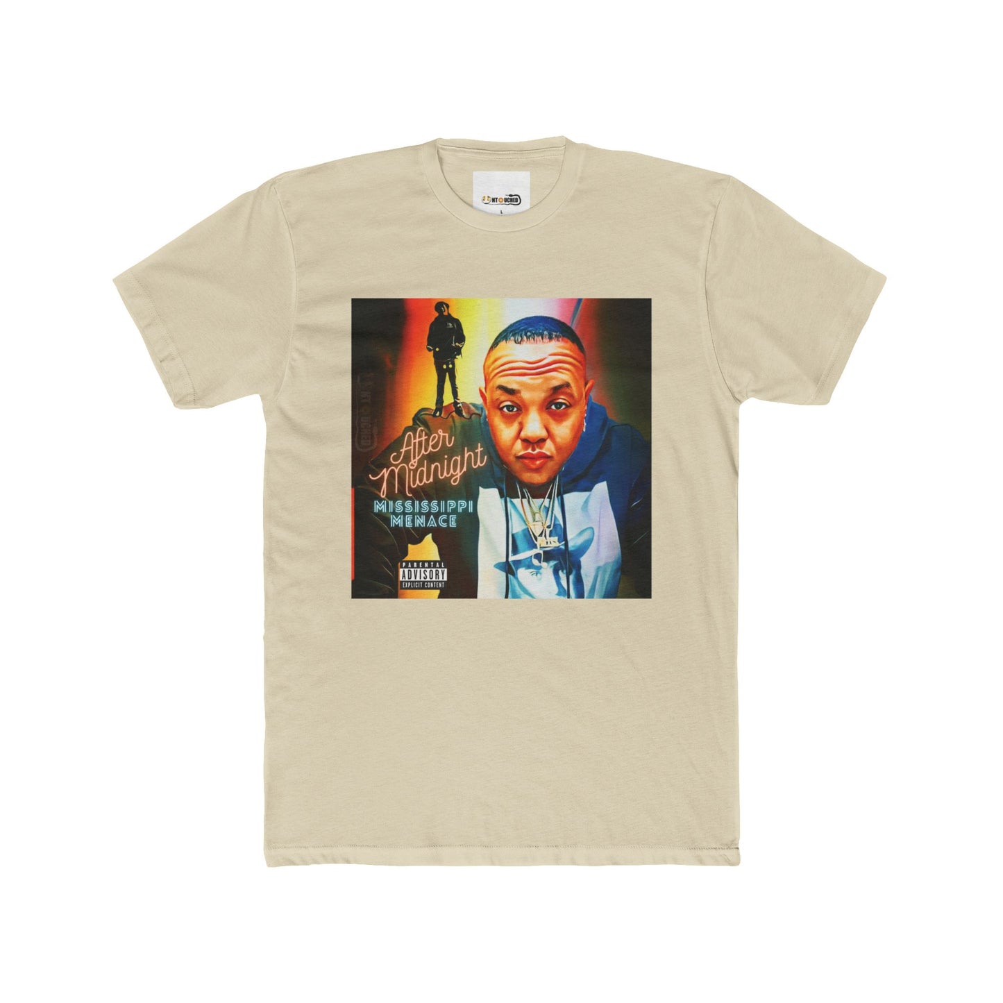 Cover Art Collection Unisex Cotton Crew Tee - 'After Midnight' Graphic T-Shirt