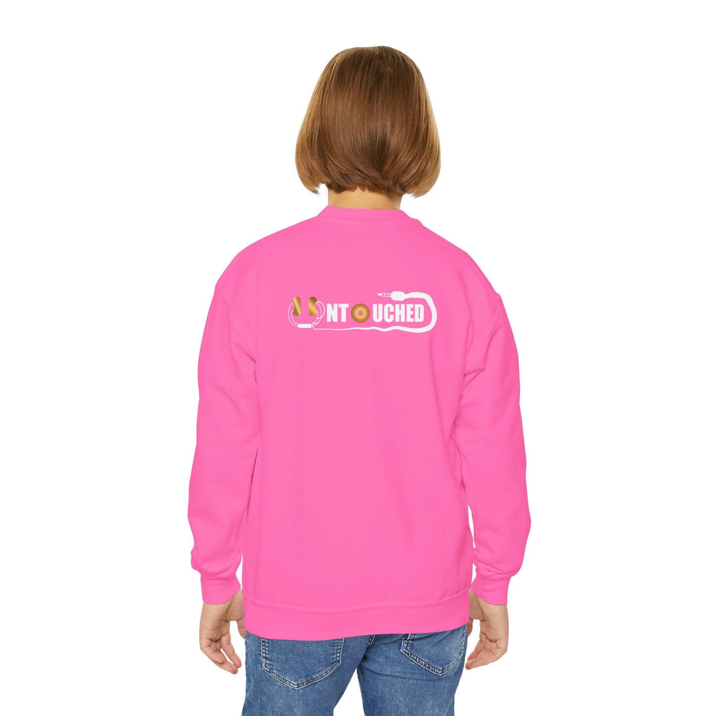 Youth Crewneck Sweatshirt - The Why Kidz Star and Untouched Design