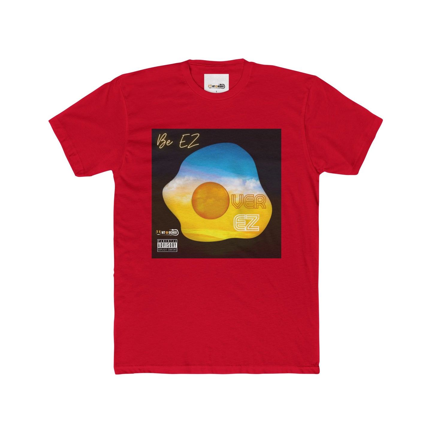 Cover Art Collection Unisex Cotton Crew Tee - 'Over EZ' Graphic T-Shirt