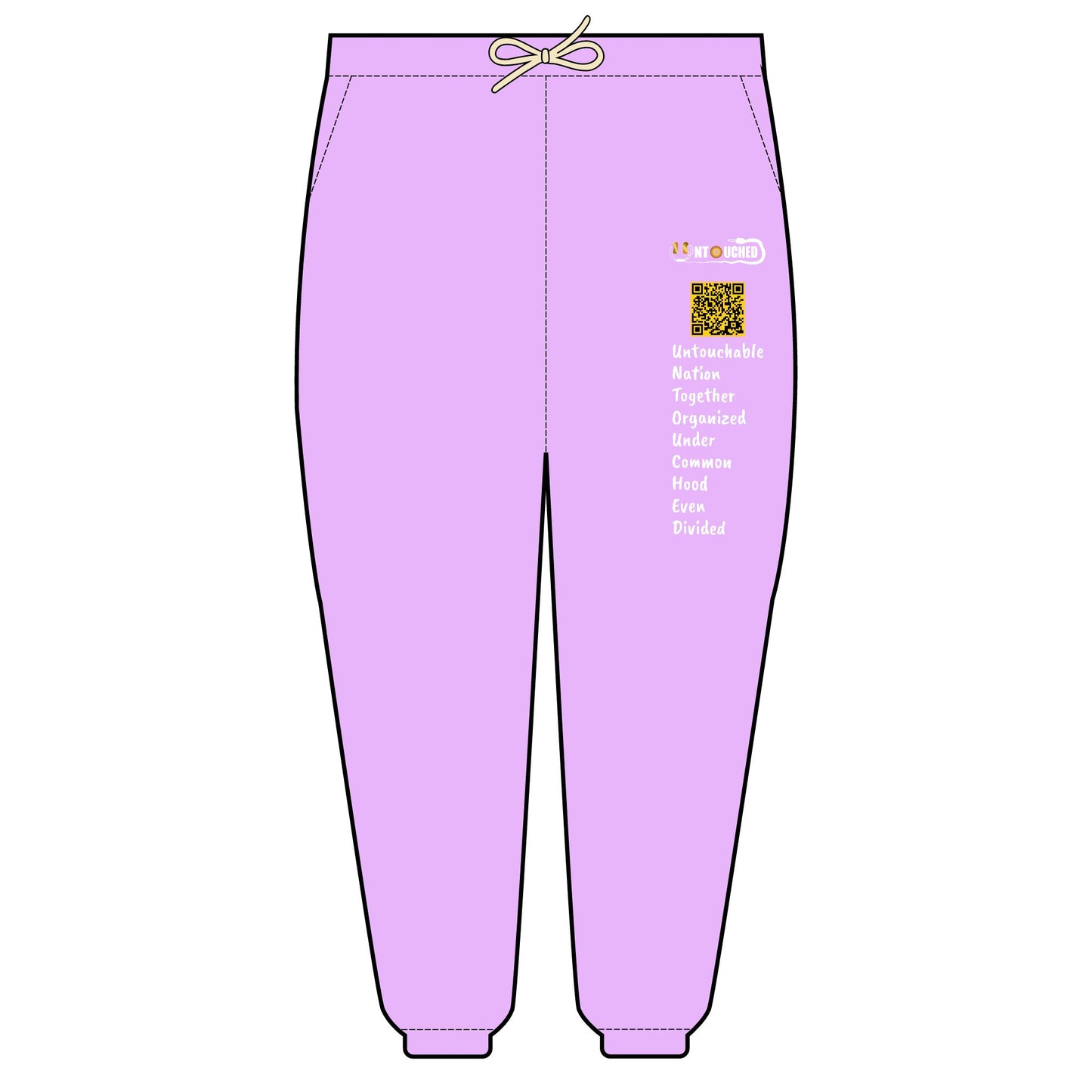 UNTOUCHED Unity Fleece Sweatpants - Together We Stand, Unisex Lightweight Joggers