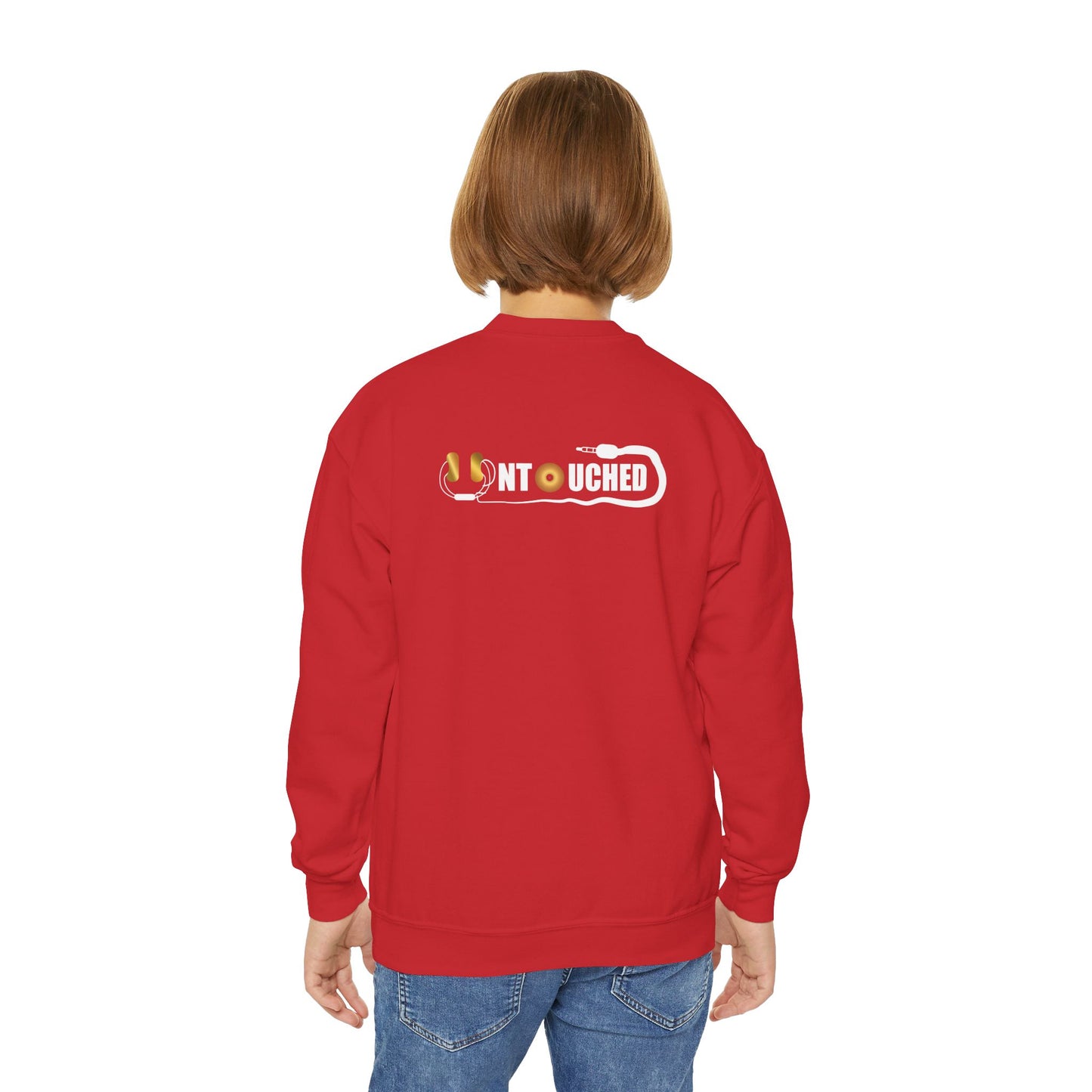 Youth Crewneck Sweatshirt - The Why Kidz Star and Untouched Design