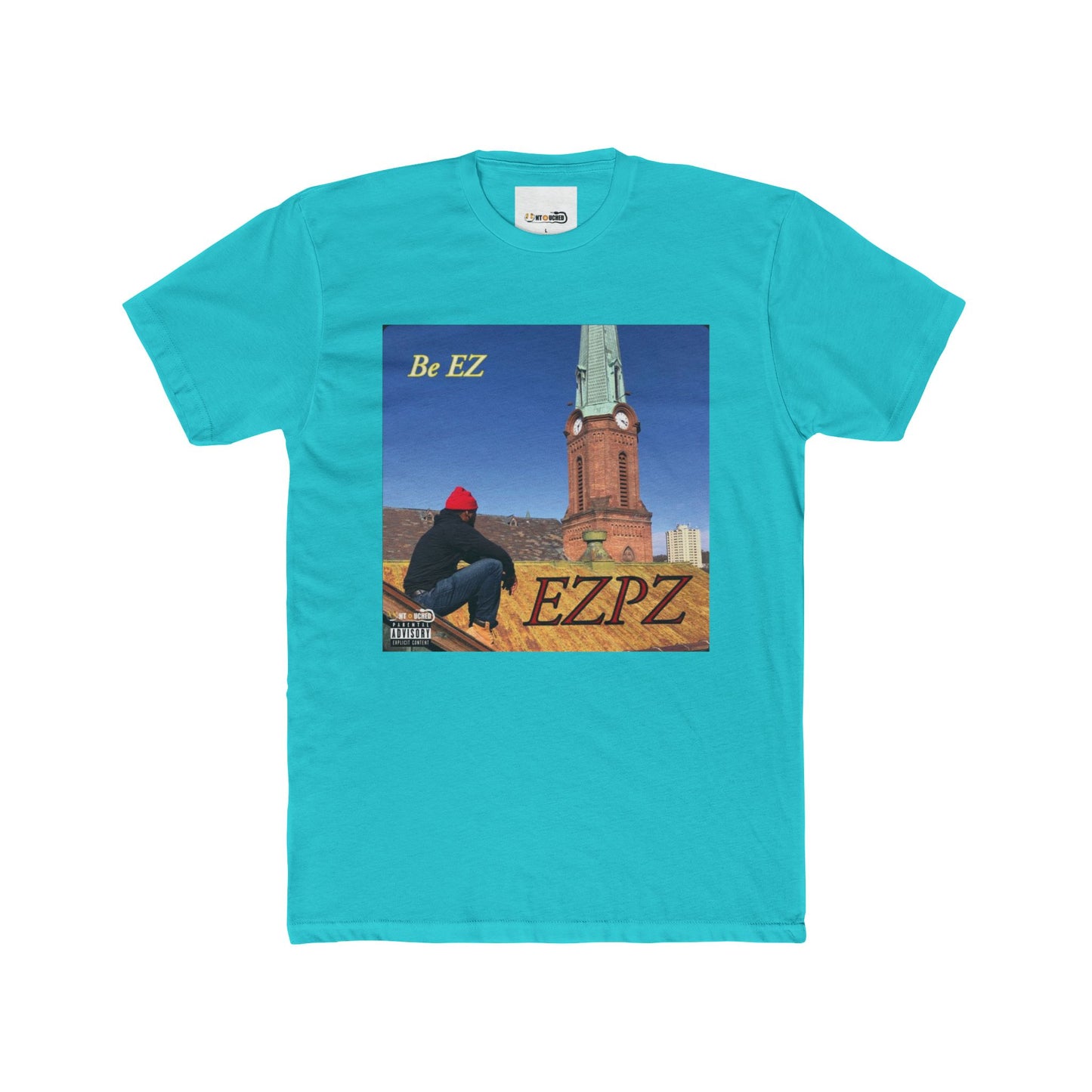 Cover Art Collection Unisex Cotton Crew Tee - 'EZPZ' Graphic T-Shirt