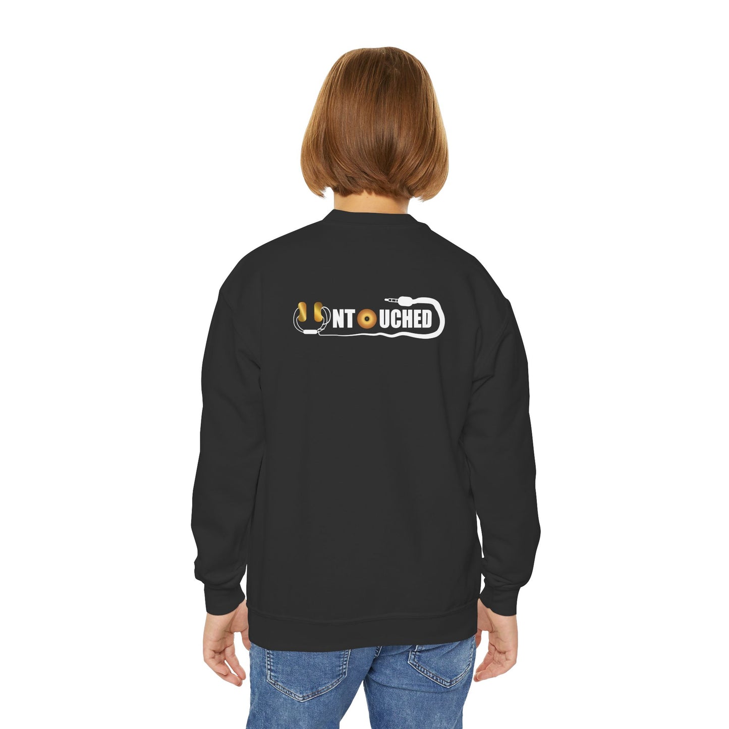 Youth Crewneck Sweatshirt - The Why Kidz Star and Untouched Design