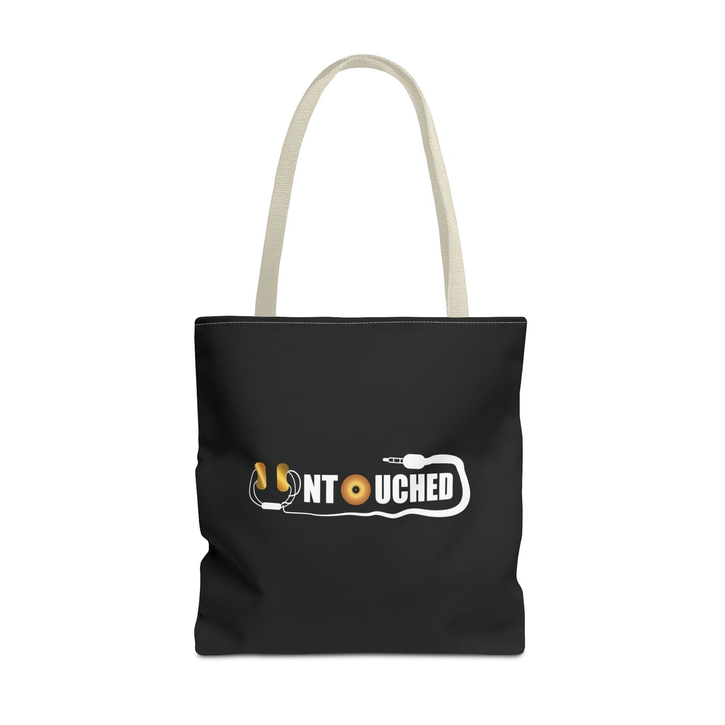 Untouched Music-Themed Tote Bag with QR Code