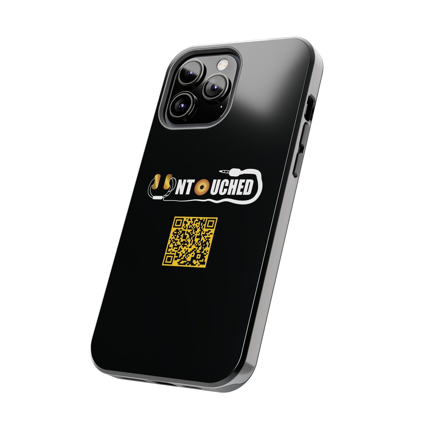 Durable Tough UNTOUCHED Phone Cases with Unique QR Design - Perfect for Tech Lovers