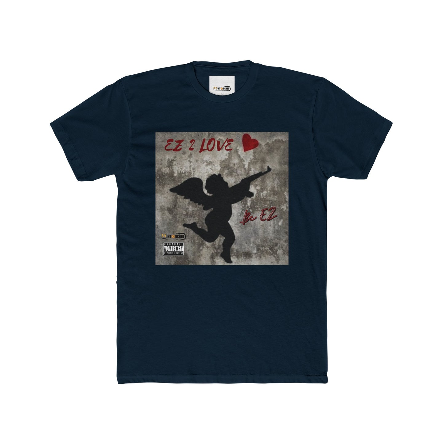 Cover Art Collection Unisex Cotton Crew Tee - ' EZ 2 Love' Graphic T-Shirt