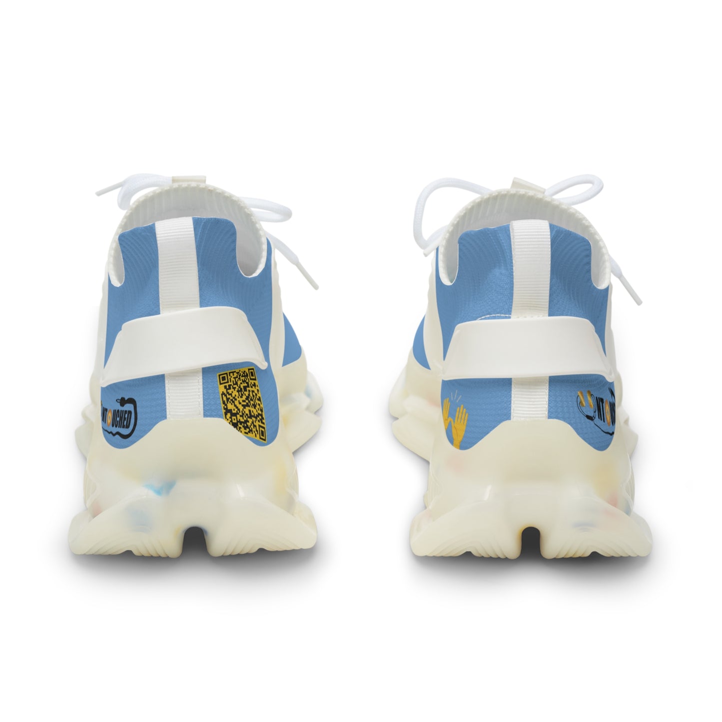 Baby Blue UNTOUCHED Men's Mesh Sneakers 'That U Letter'
