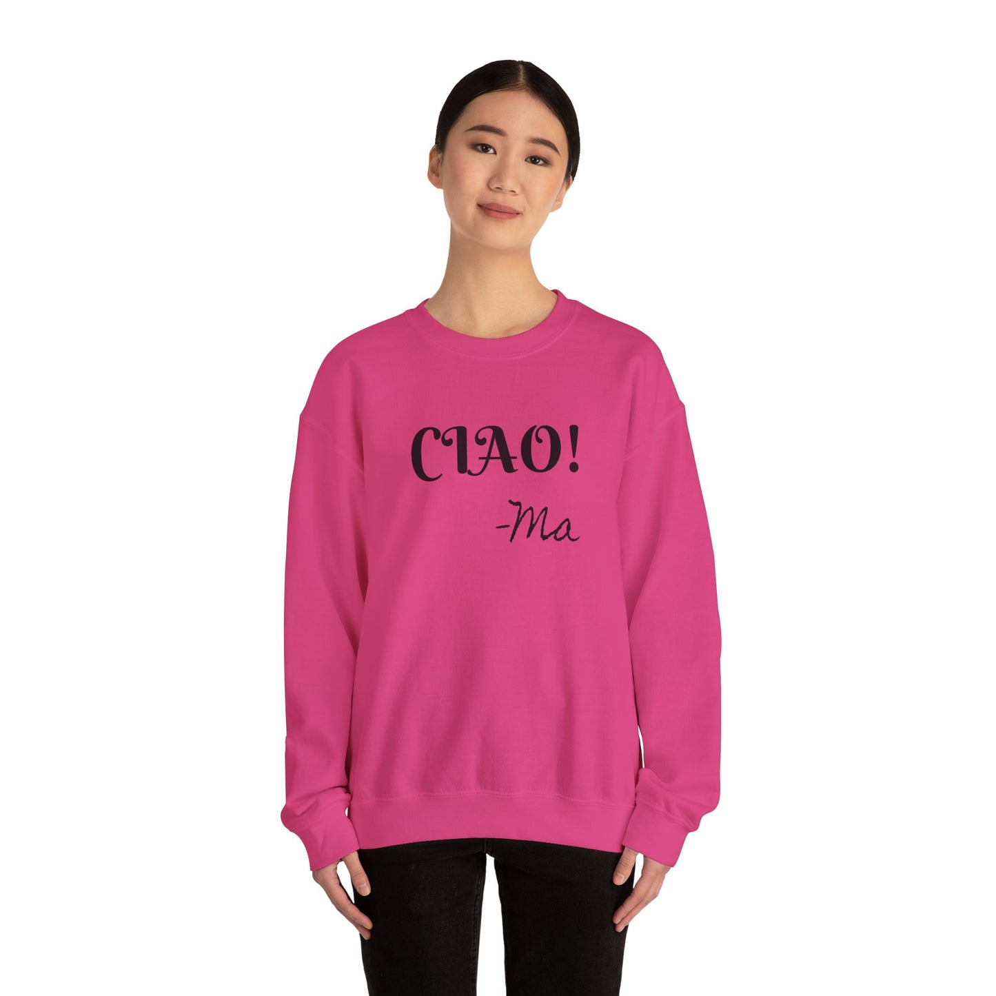 Ciao! Mom Unisex Heavy Blend Sweatshirt - Cozy Gift for Mother's Day & Casual Outings