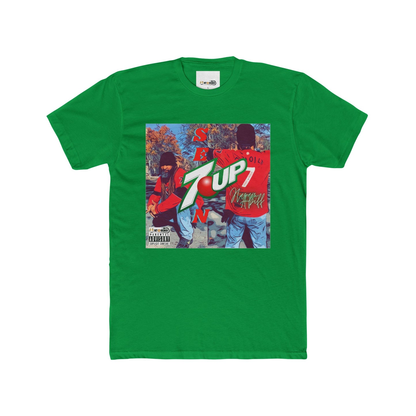 Cover Art Collection Unisex Cotton Crew Tee - '7 Up' Graphic T-Shirt