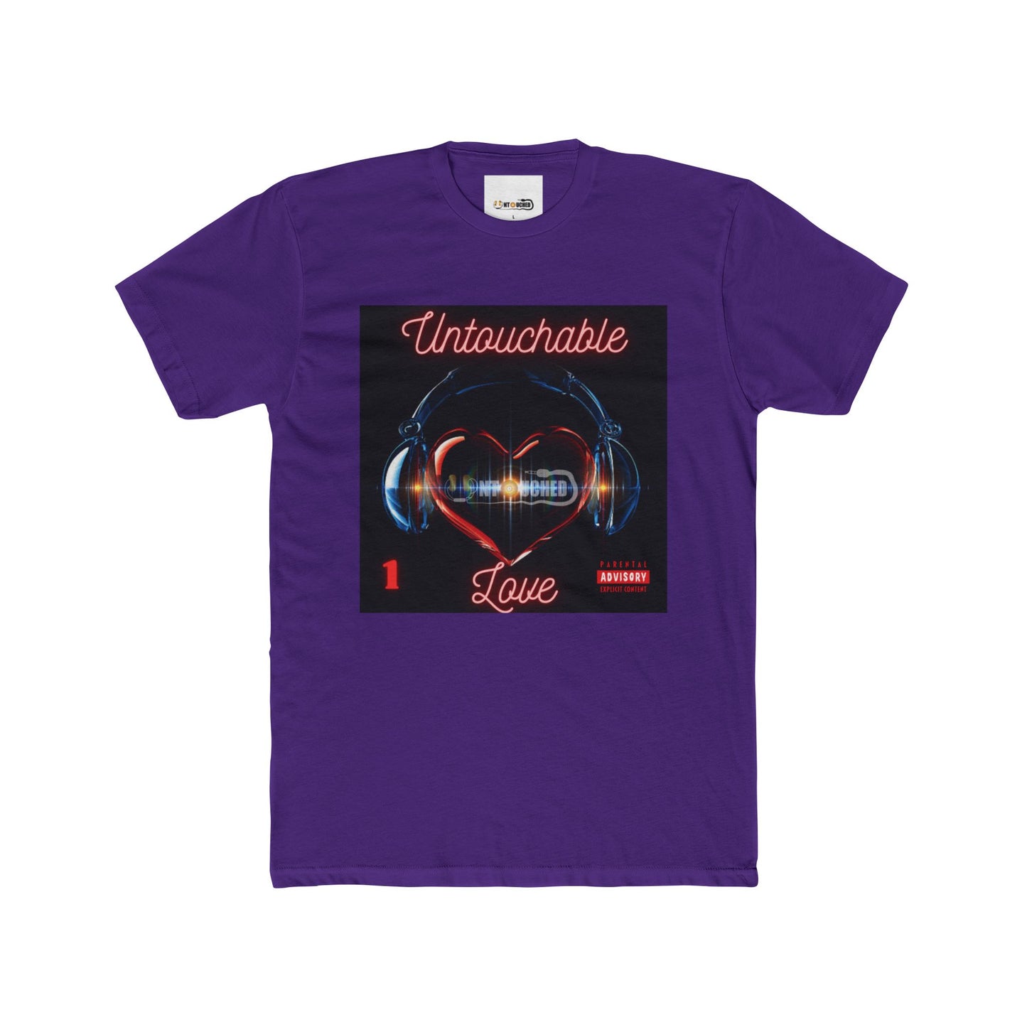 Cover Art Collection Unisex Cotton Crew Tee - 'Untouchable Love Part 1' Graphic T-Shirt