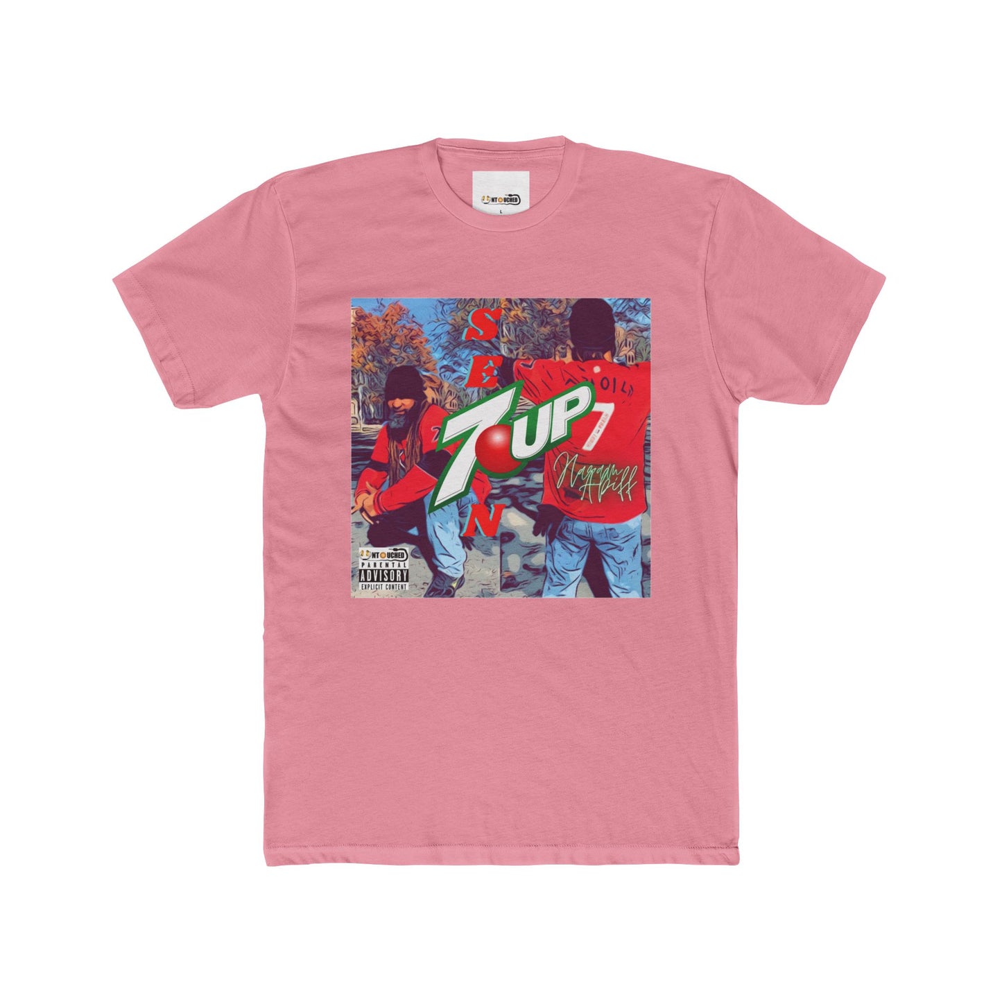 Cover Art Collection Unisex Cotton Crew Tee - '7 Up' Graphic T-Shirt