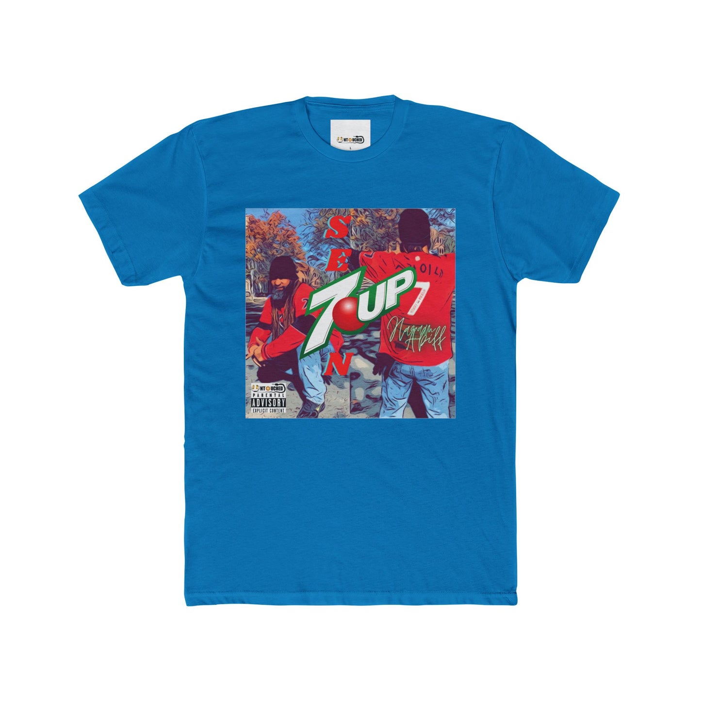 Cover Art Collection Unisex Cotton Crew Tee - '7 Up' Graphic T-Shirt