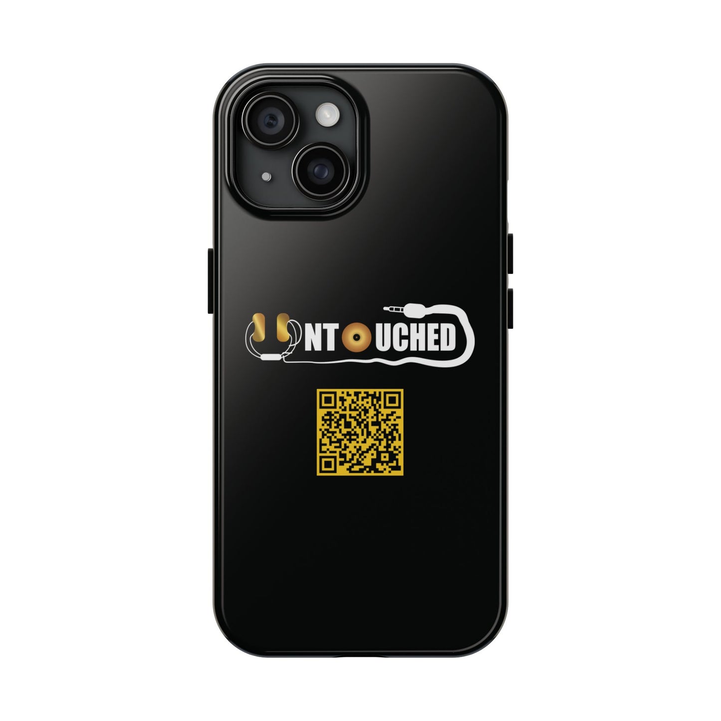 Durable Tough UNTOUCHED Phone Cases with Unique QR Design - Perfect for Tech Lovers