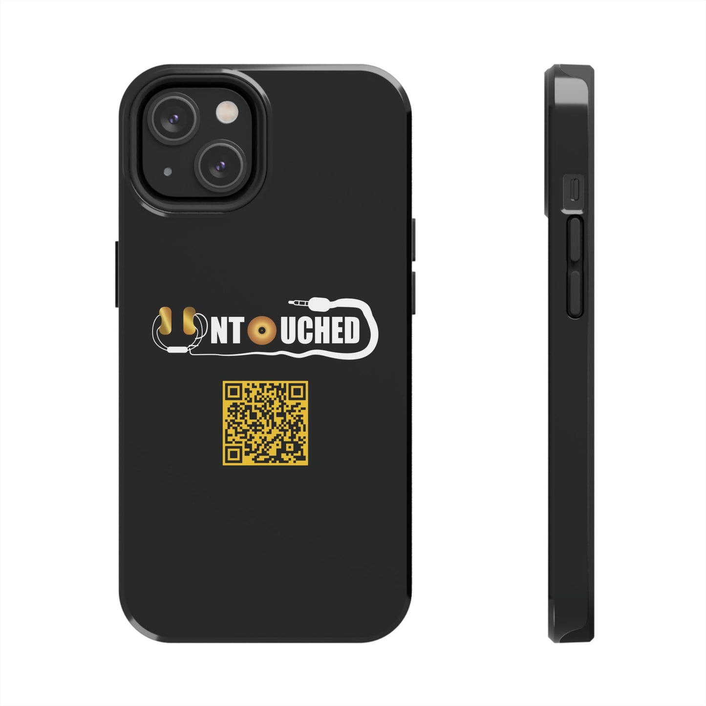 Durable Tough UNTOUCHED Phone Cases with Unique QR Design - Perfect for Tech Lovers