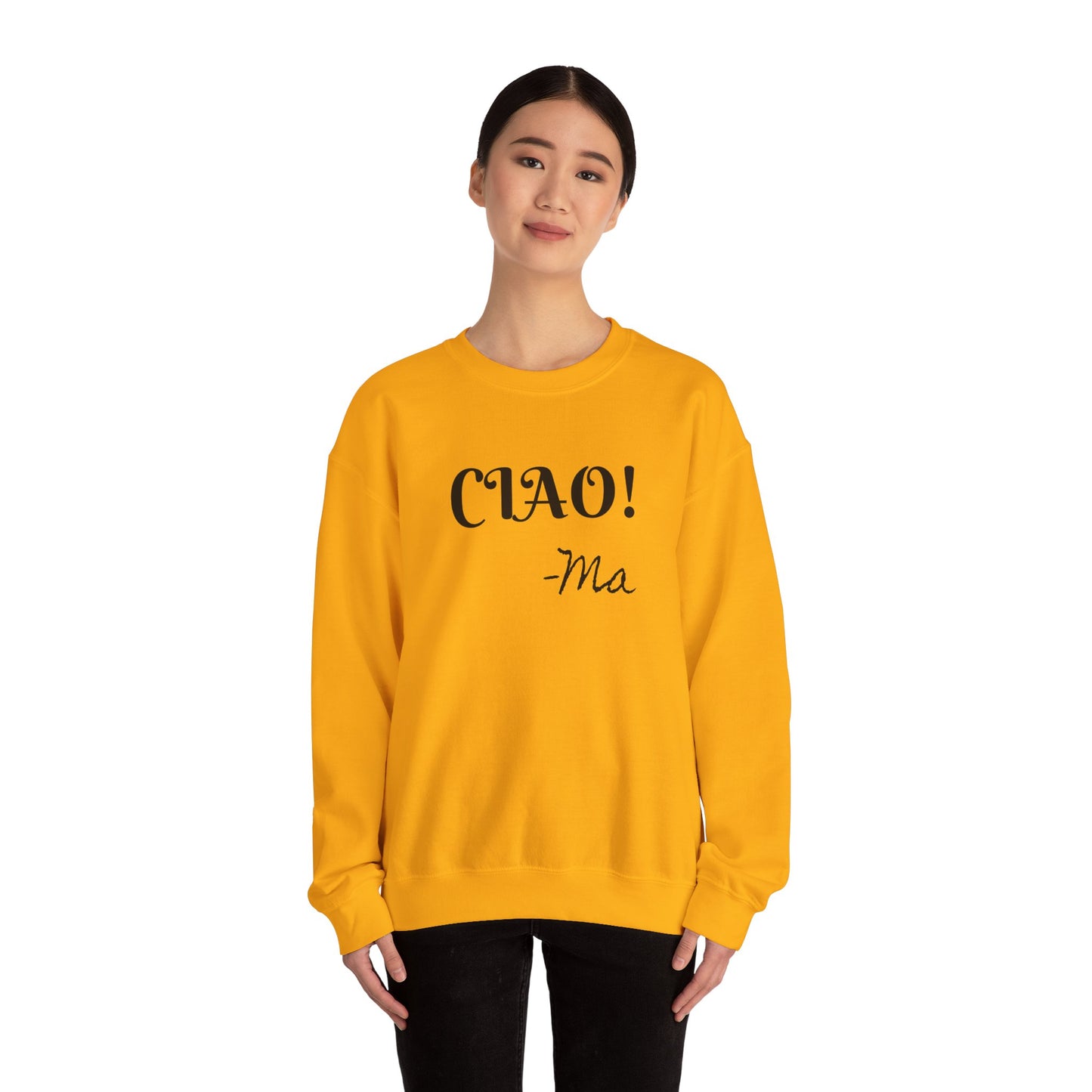 Ciao! Mom Unisex Heavy Blend Sweatshirt - Cozy Gift for Mother's Day & Casual Outings