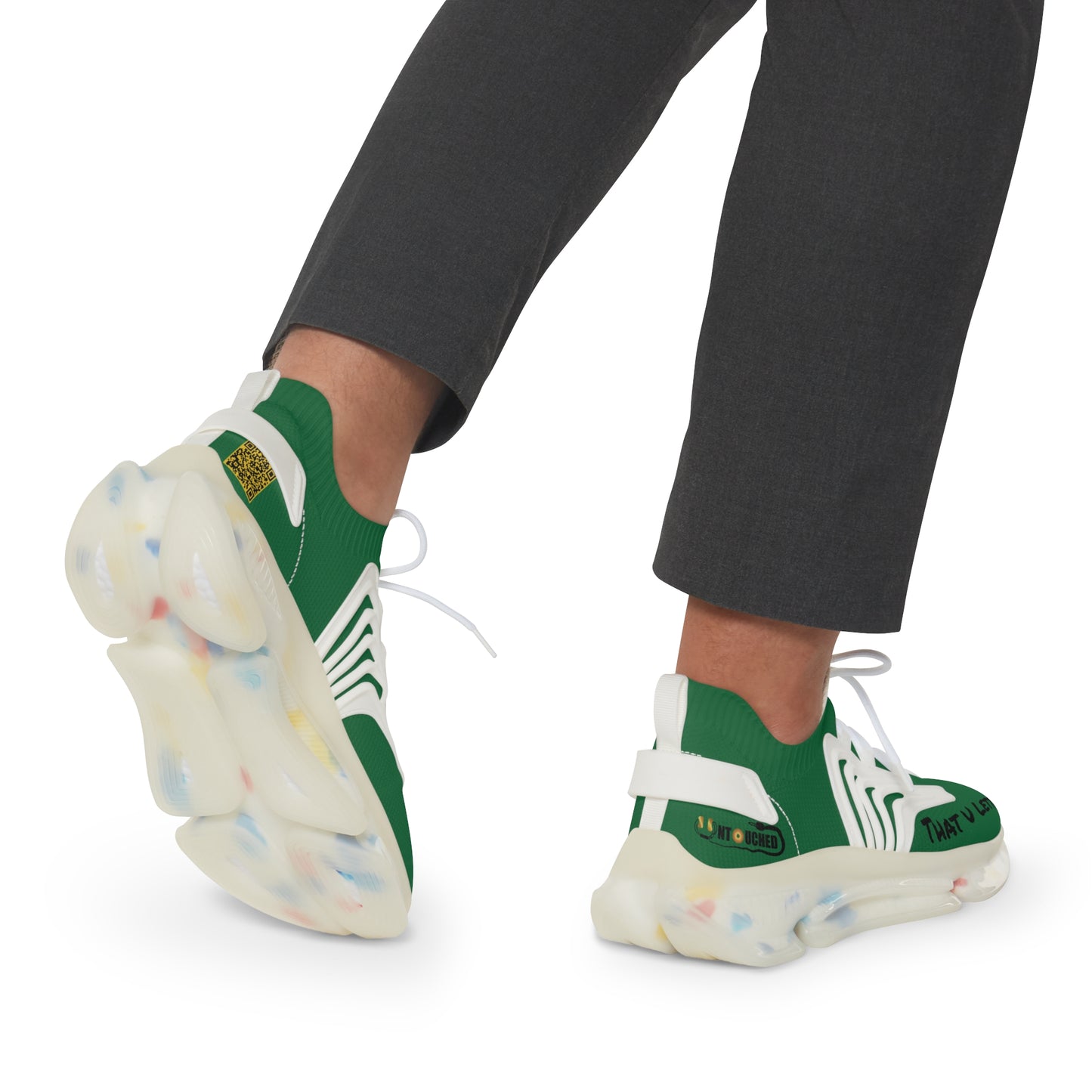 Green Light UNTOUCHED Men's Mesh Sneakers 'That U Letter'