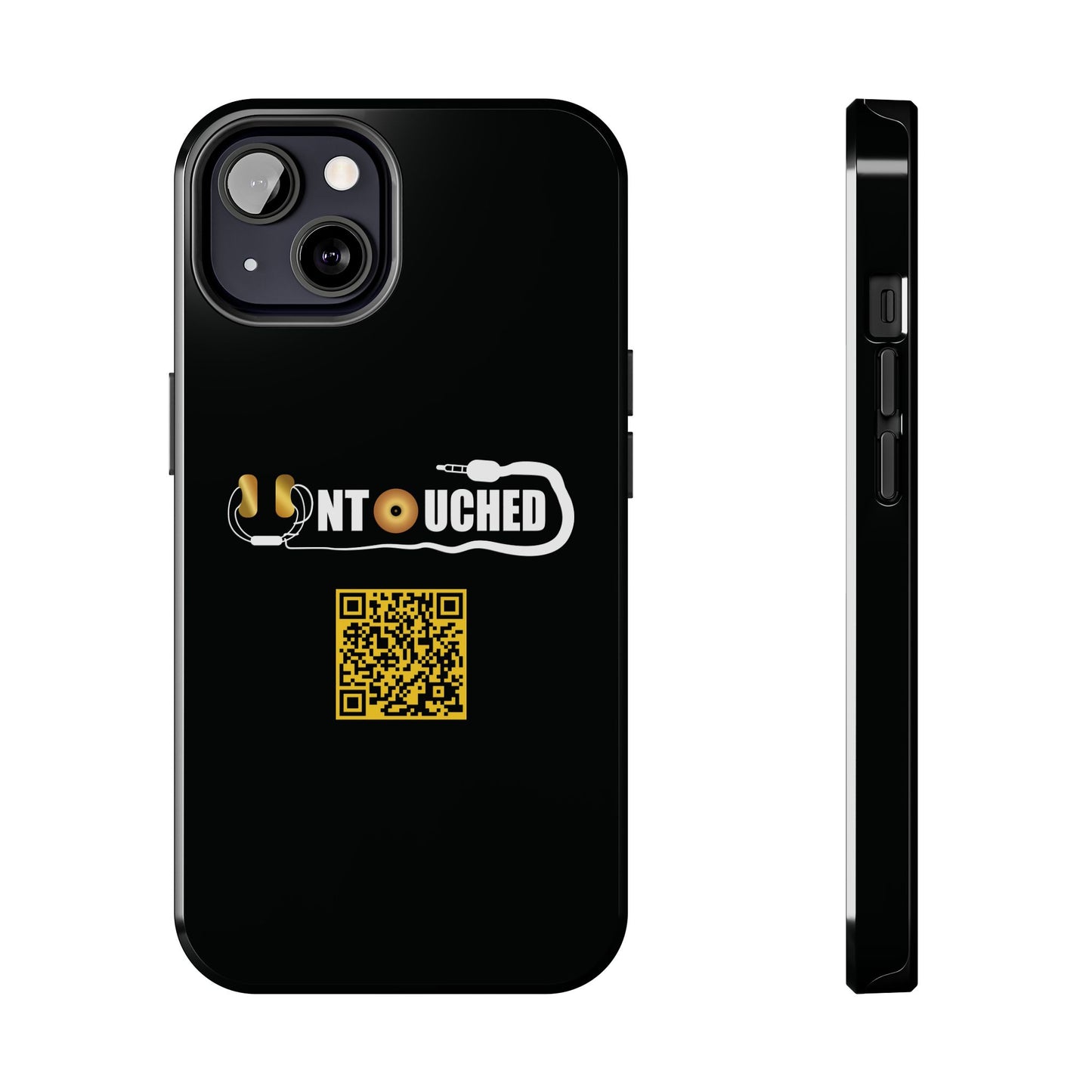 Durable Tough UNTOUCHED Phone Cases with Unique QR Design - Perfect for Tech Lovers
