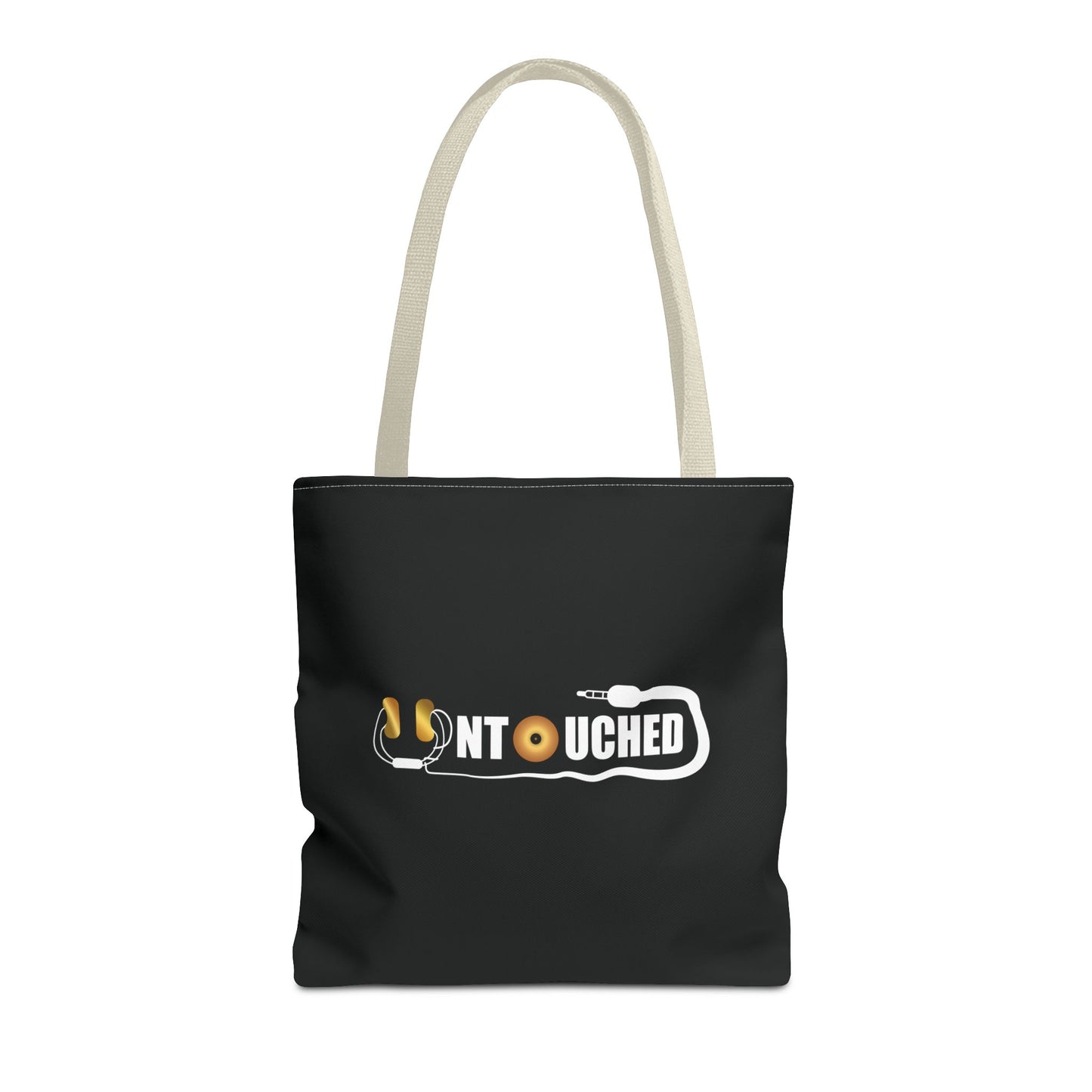 Untouched Music-Themed Tote Bag with QR Code