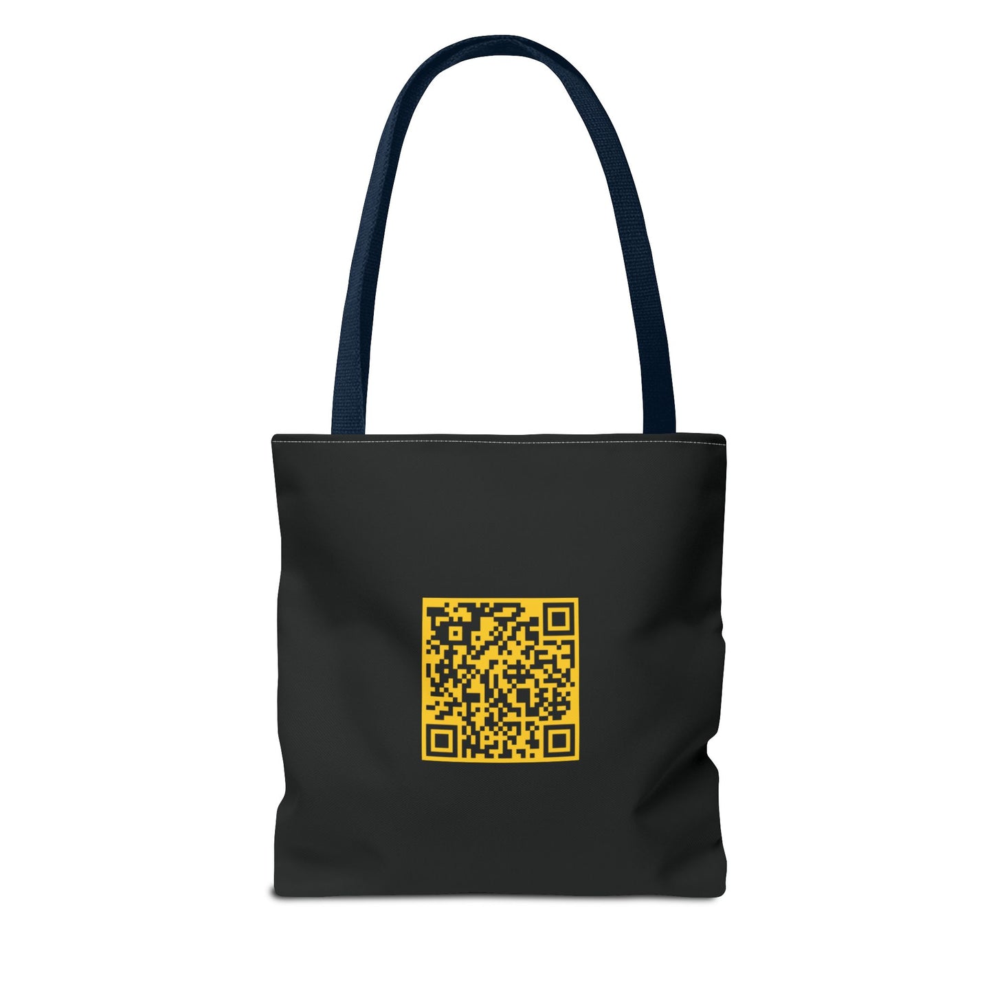 Untouched Music-Themed Tote Bag with QR Code