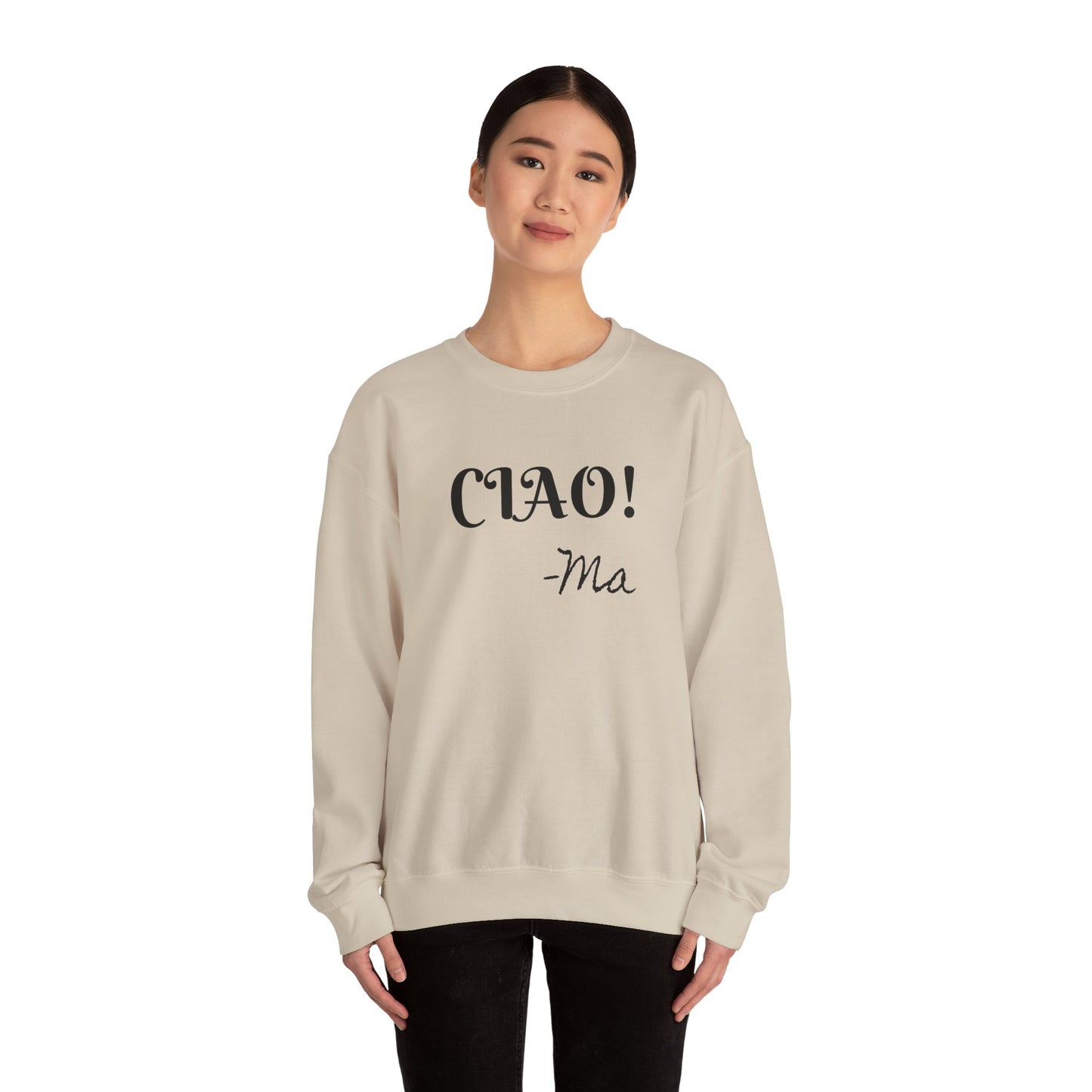 Ciao! Mom Unisex Heavy Blend Sweatshirt - Cozy Gift for Mother's Day & Casual Outings