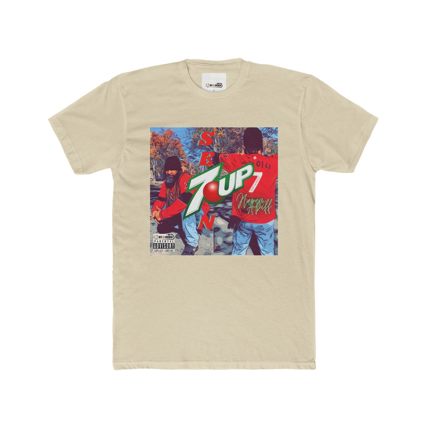 Cover Art Collection Unisex Cotton Crew Tee - '7 Up' Graphic T-Shirt
