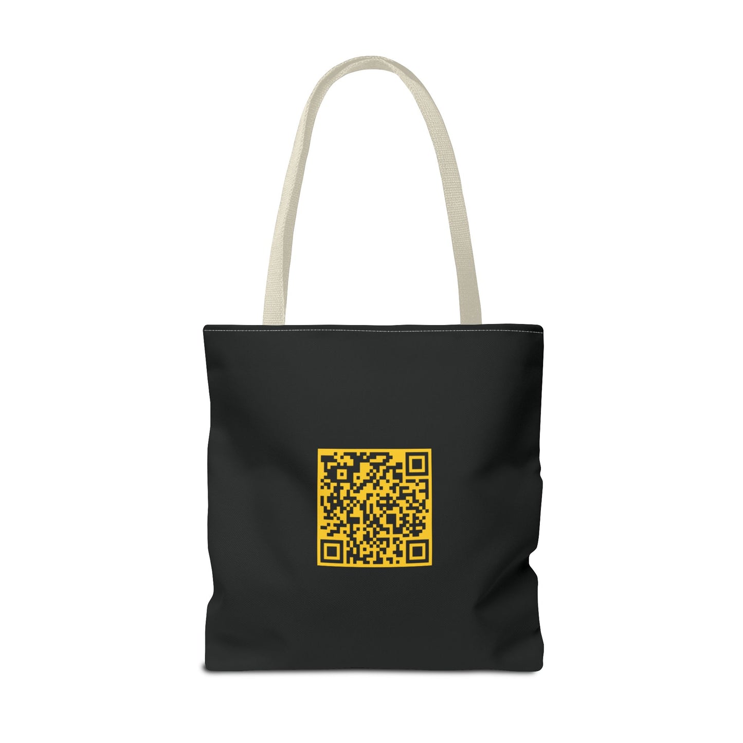 Untouched Music-Themed Tote Bag with QR Code