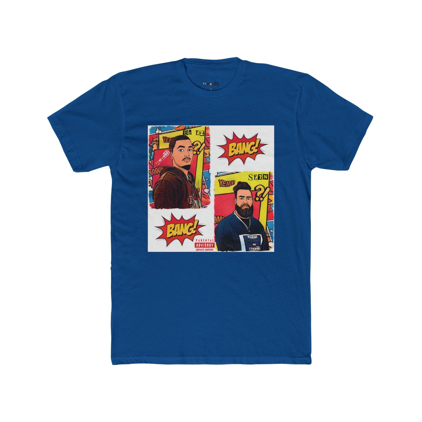 Cover Art Collection Unisex Cotton Crew Tee - 'BANG BANG' Graphic T-Shirt