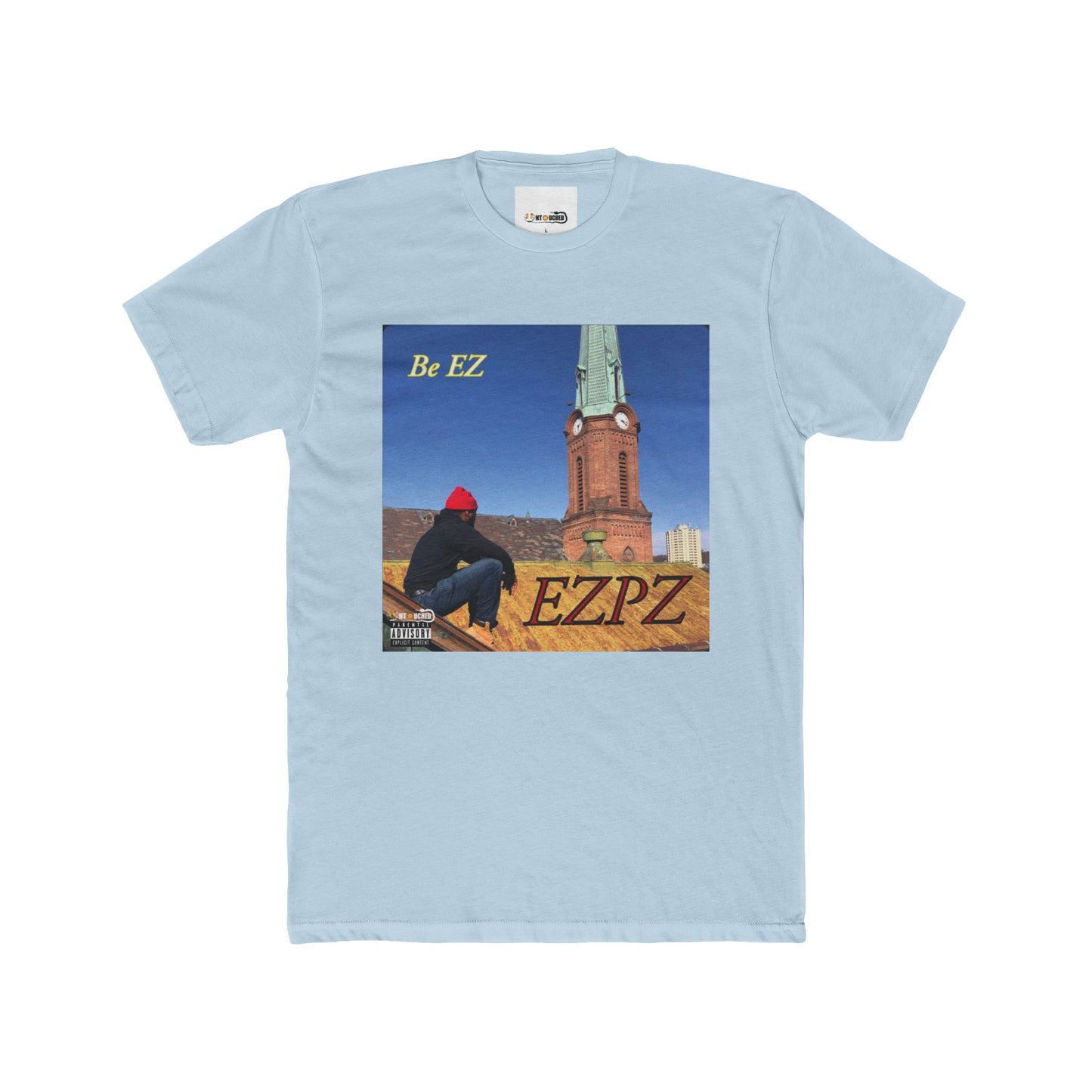Cover Art Collection Unisex Cotton Crew Tee - 'EZPZ' Graphic T-Shirt