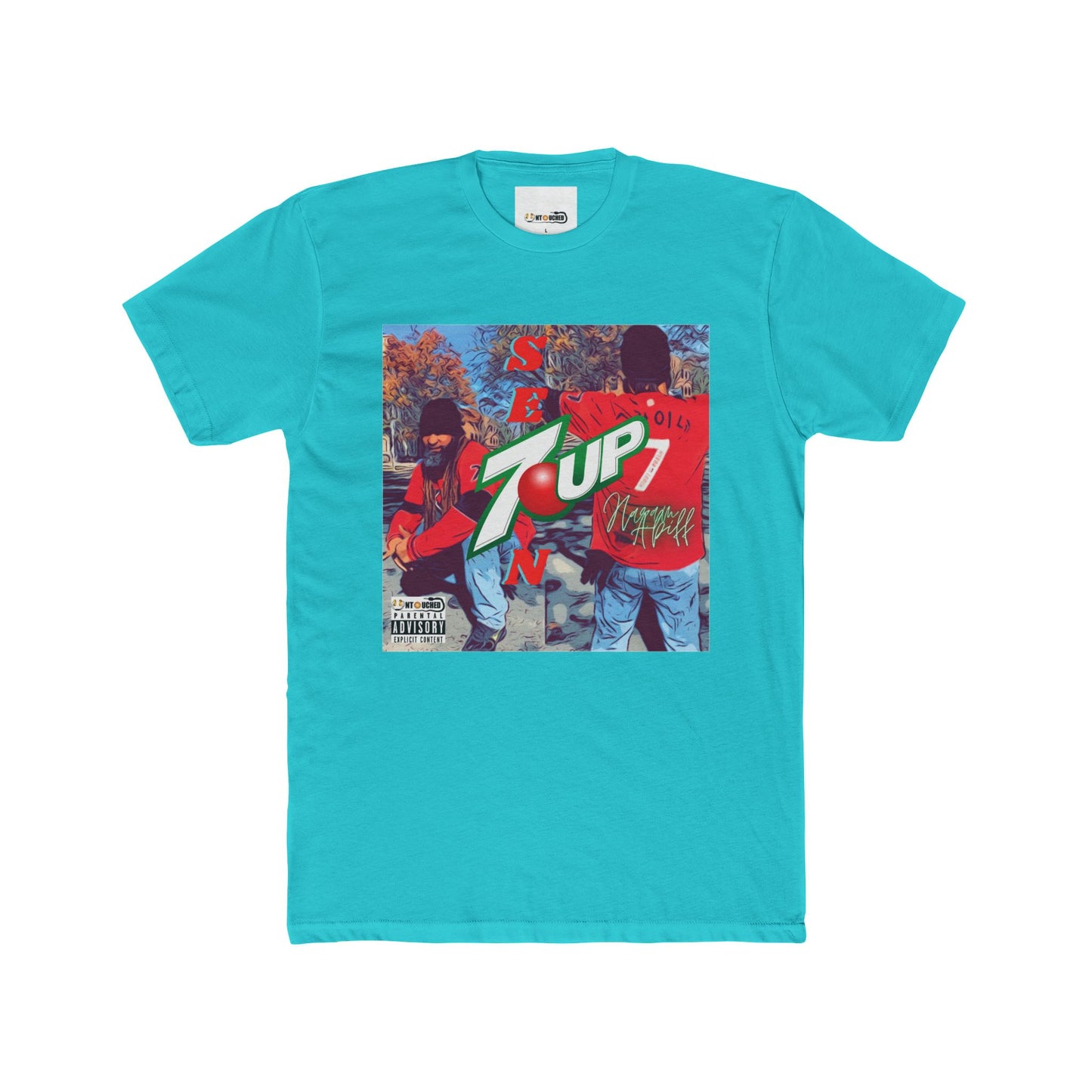 Cover Art Collection Unisex Cotton Crew Tee - '7 Up' Graphic T-Shirt