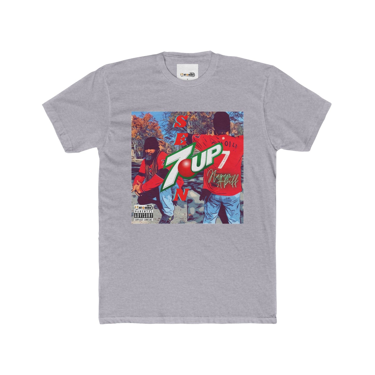 Cover Art Collection Unisex Cotton Crew Tee - '7 Up' Graphic T-Shirt