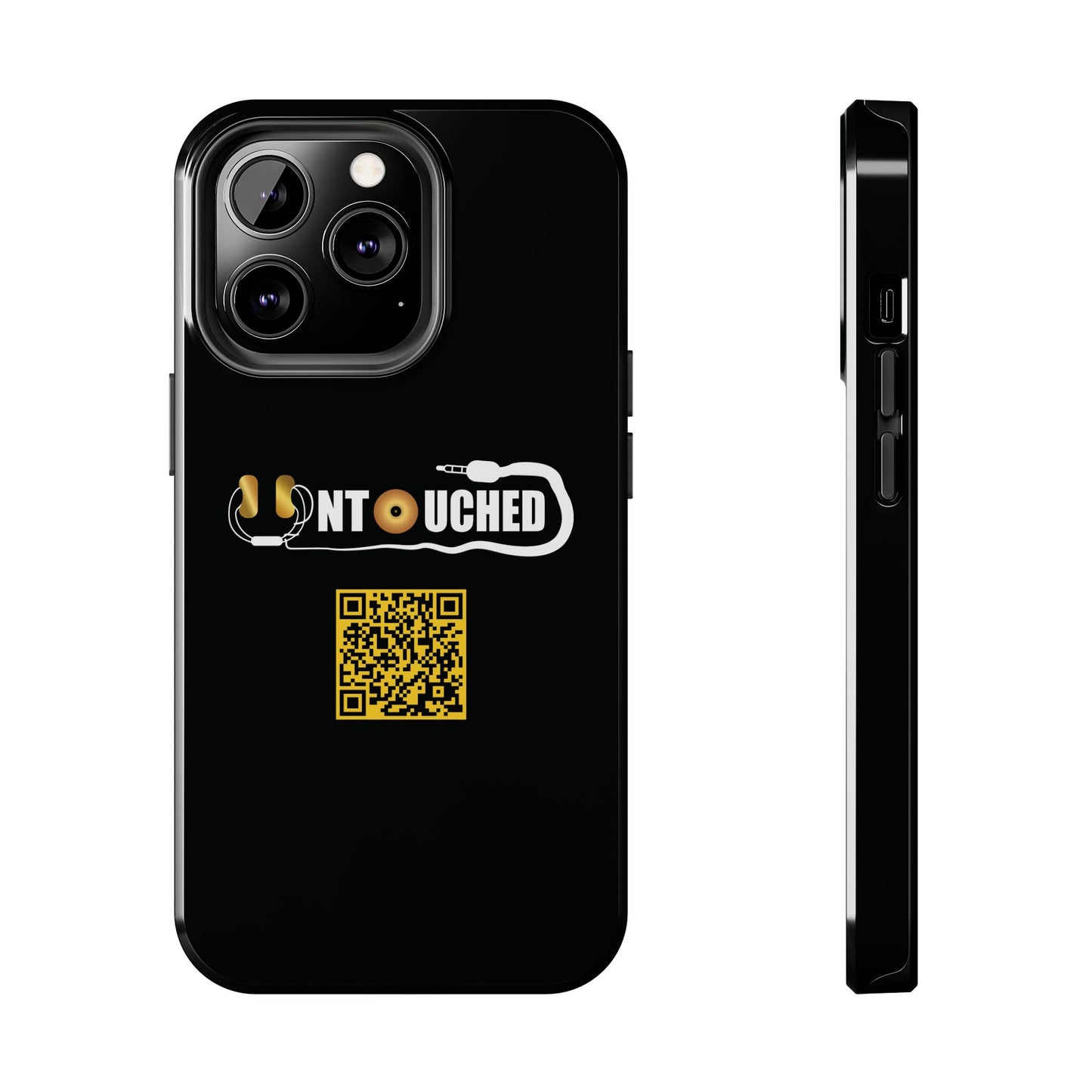 Durable Tough UNTOUCHED Phone Cases with Unique QR Design - Perfect for Tech Lovers