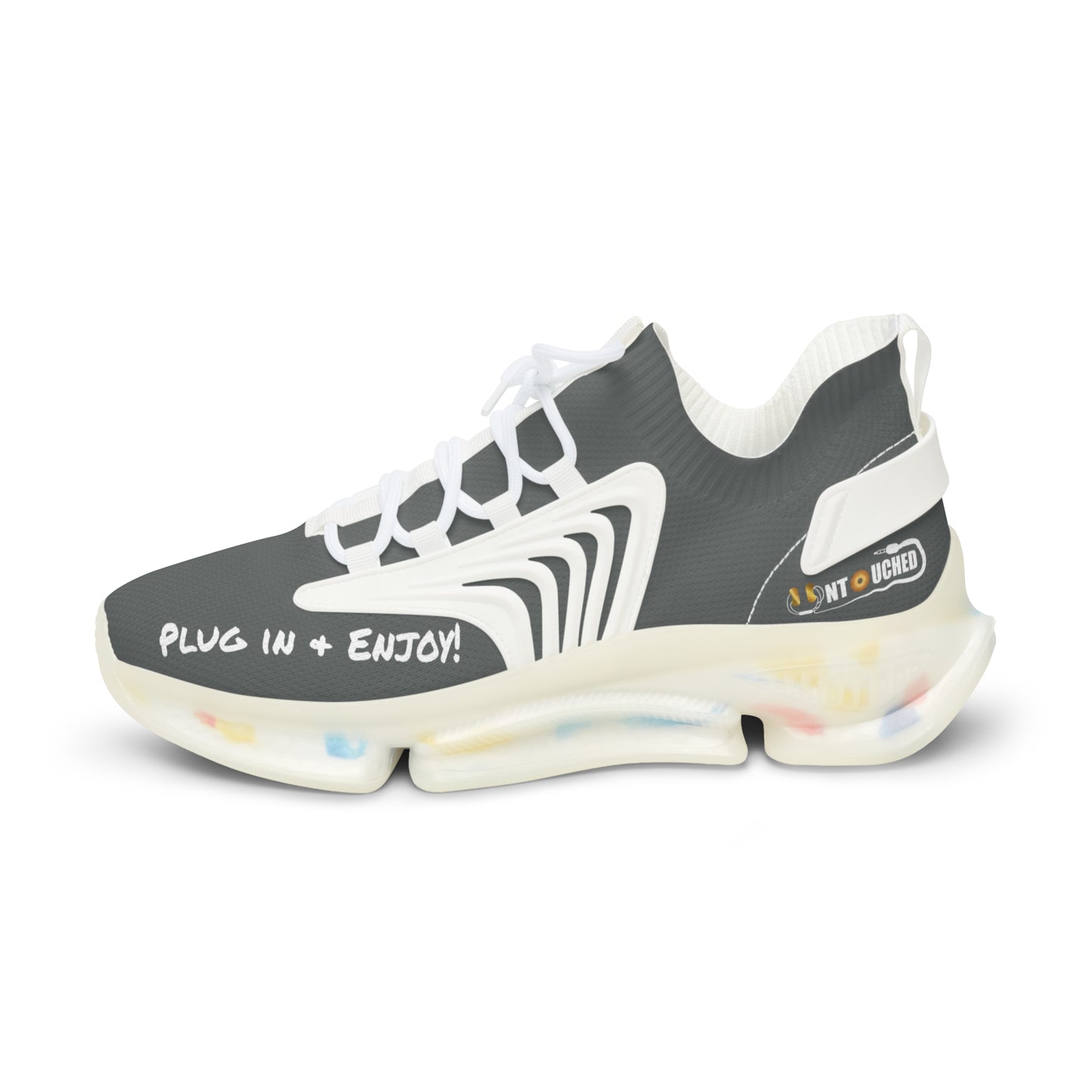 Smoke UNTOUCHED Men's Mesh Sneakers 'That U Letter'