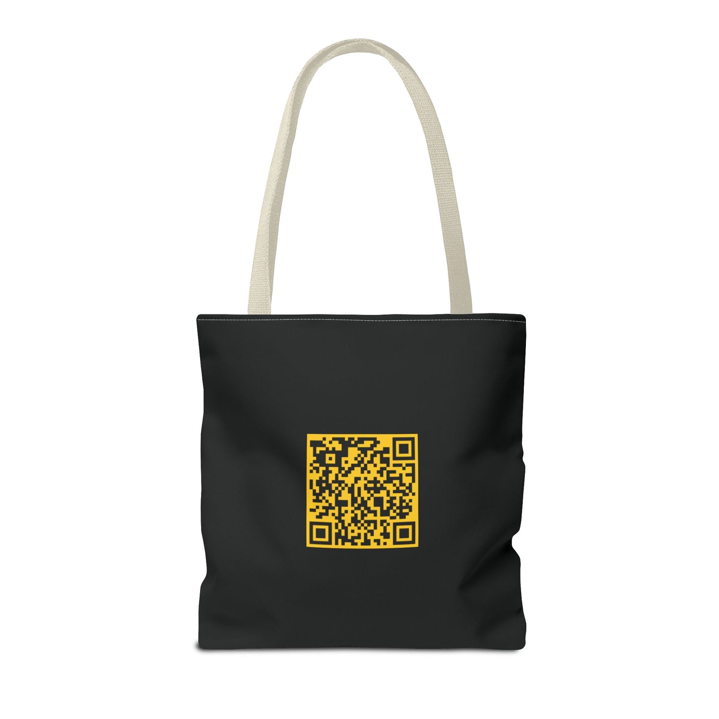 Untouched Music-Themed Tote Bag with QR Code