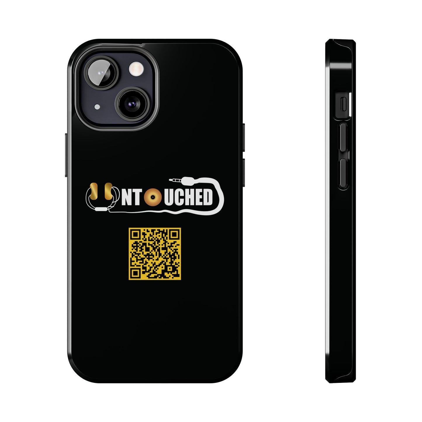 Durable Tough UNTOUCHED Phone Cases with Unique QR Design - Perfect for Tech Lovers