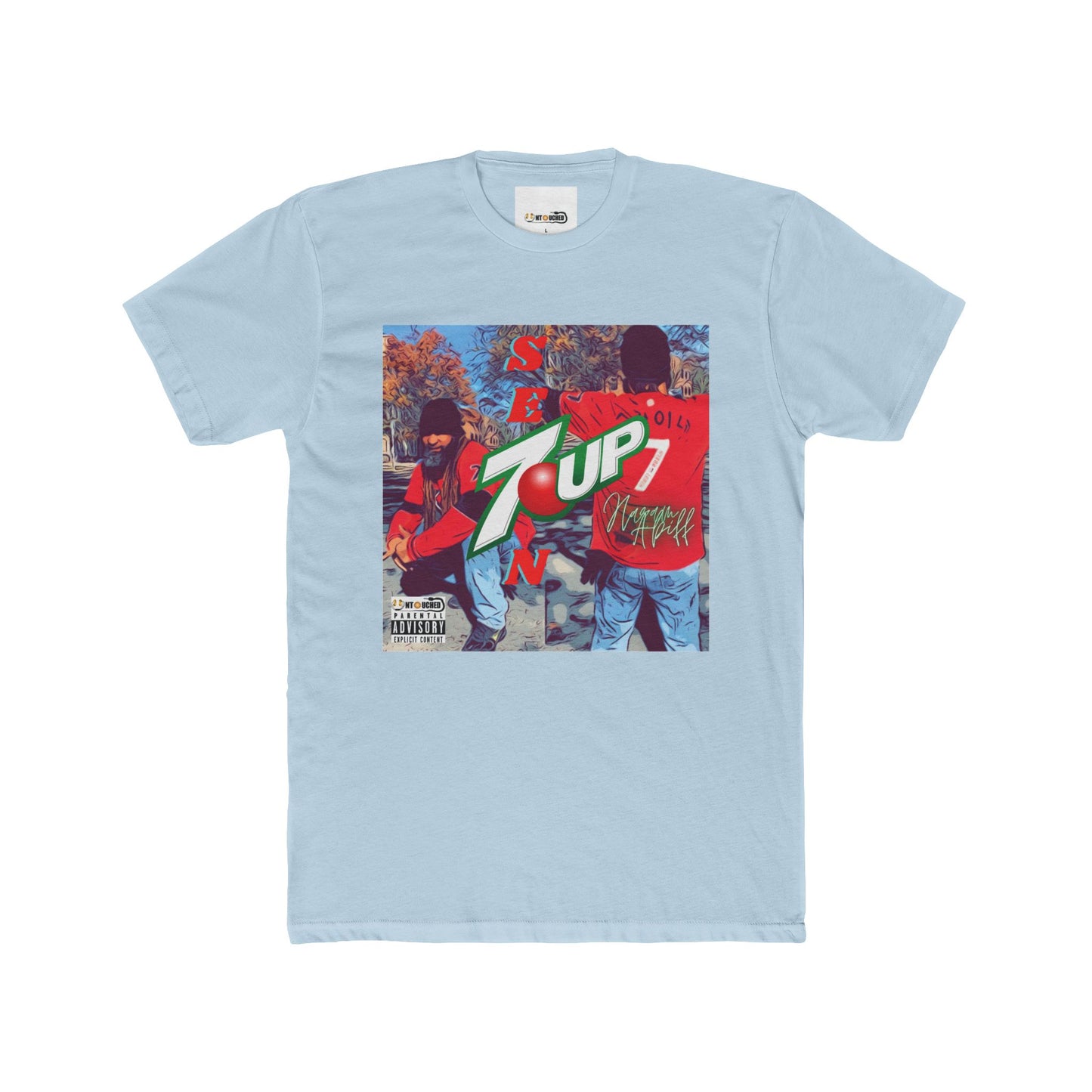 Cover Art Collection Unisex Cotton Crew Tee - '7 Up' Graphic T-Shirt