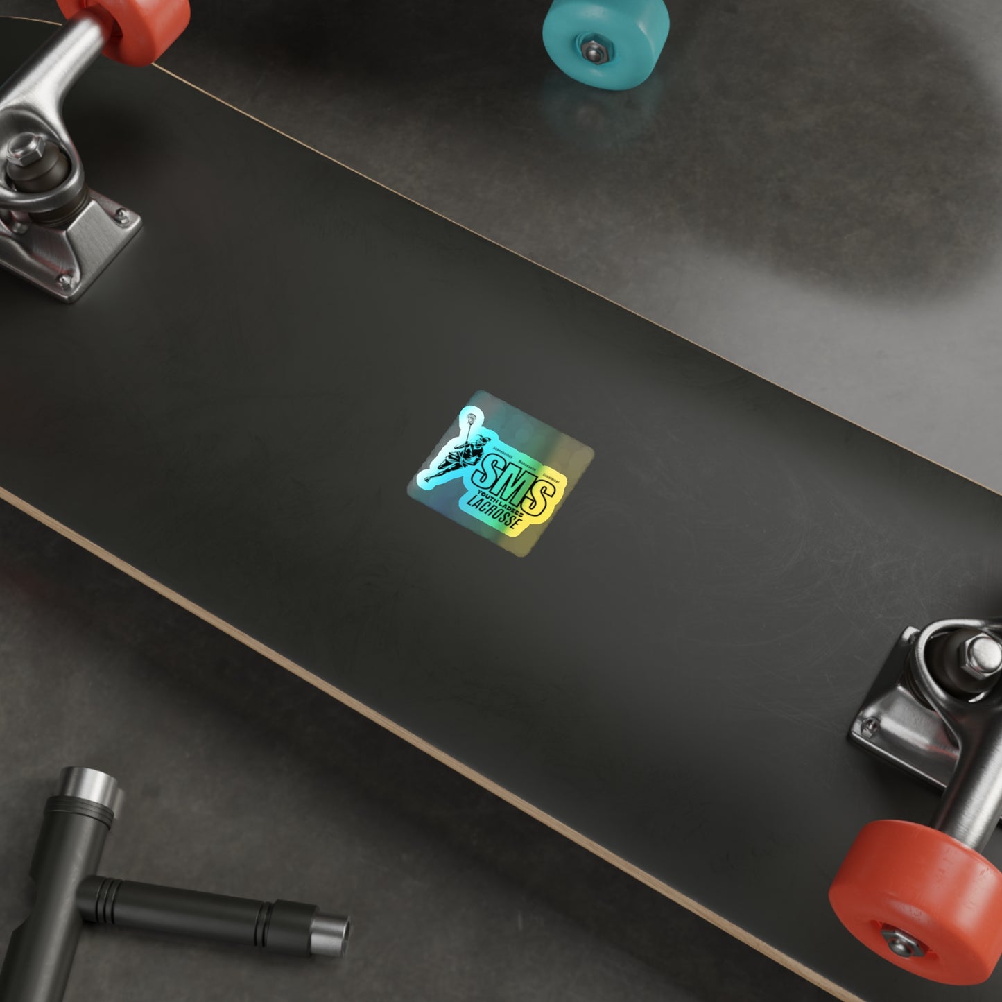 Holographic Lacrosse Stickers - Youth Ladies SMS Team Decals