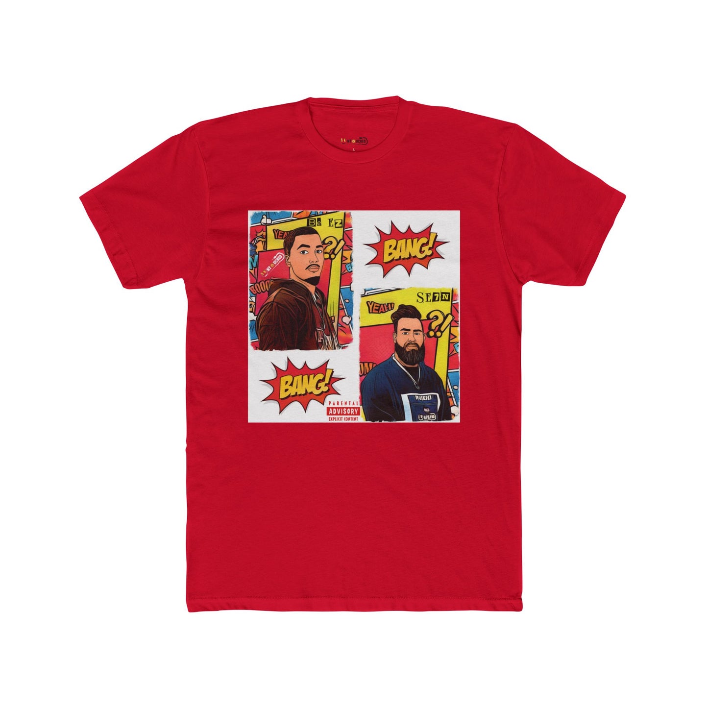 Cover Art Collection Unisex Cotton Crew Tee - 'BANG BANG' Graphic T-Shirt