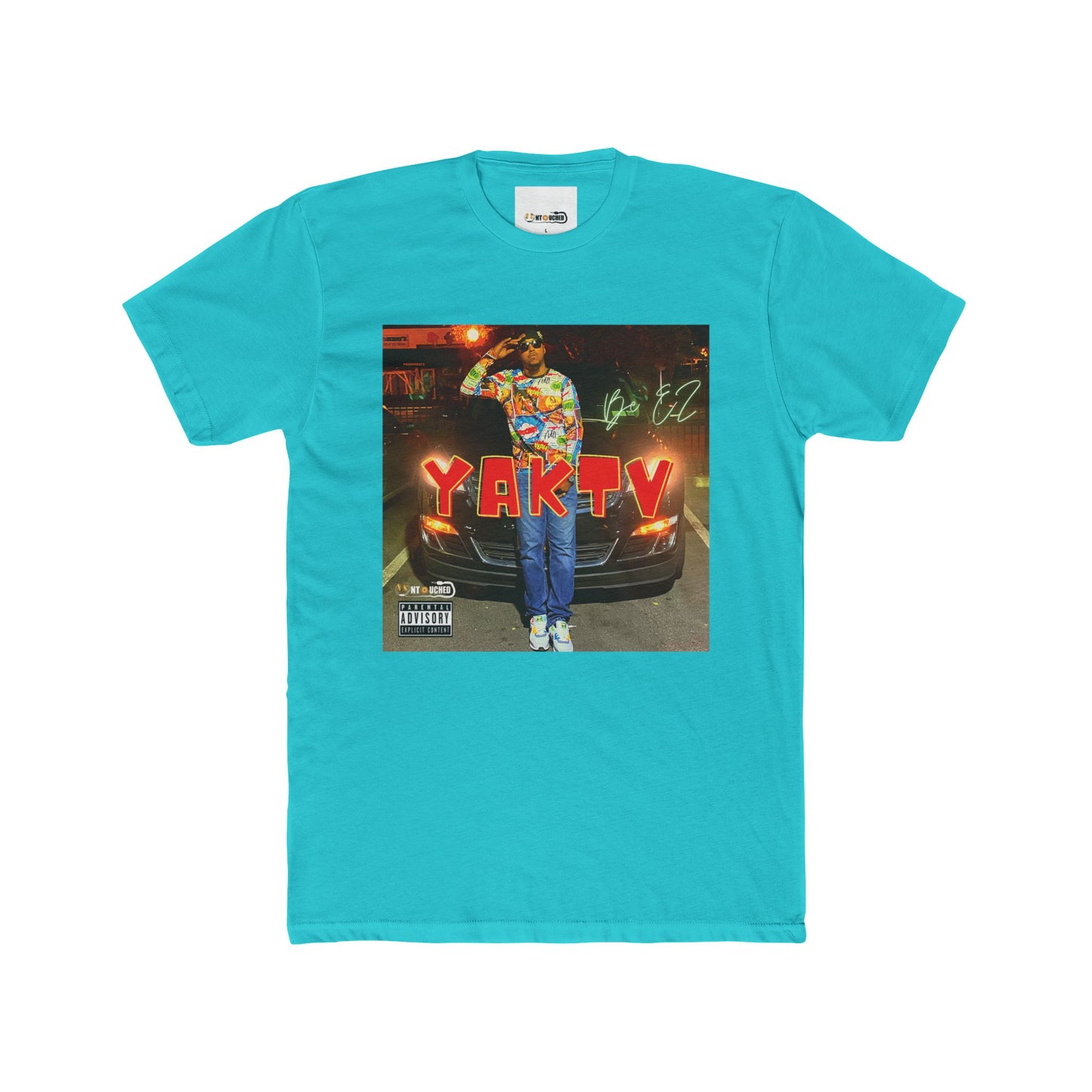 Cover Art Collection Unisex Cotton Crew Tee - ' YAKTV' Graphic T-Shirt