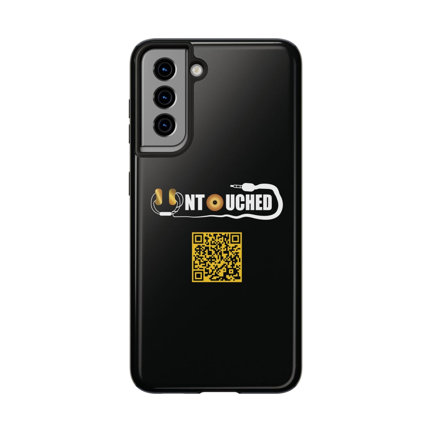 Durable Tough UNTOUCHED Phone Cases with Unique QR Design - Perfect for Tech Lovers
