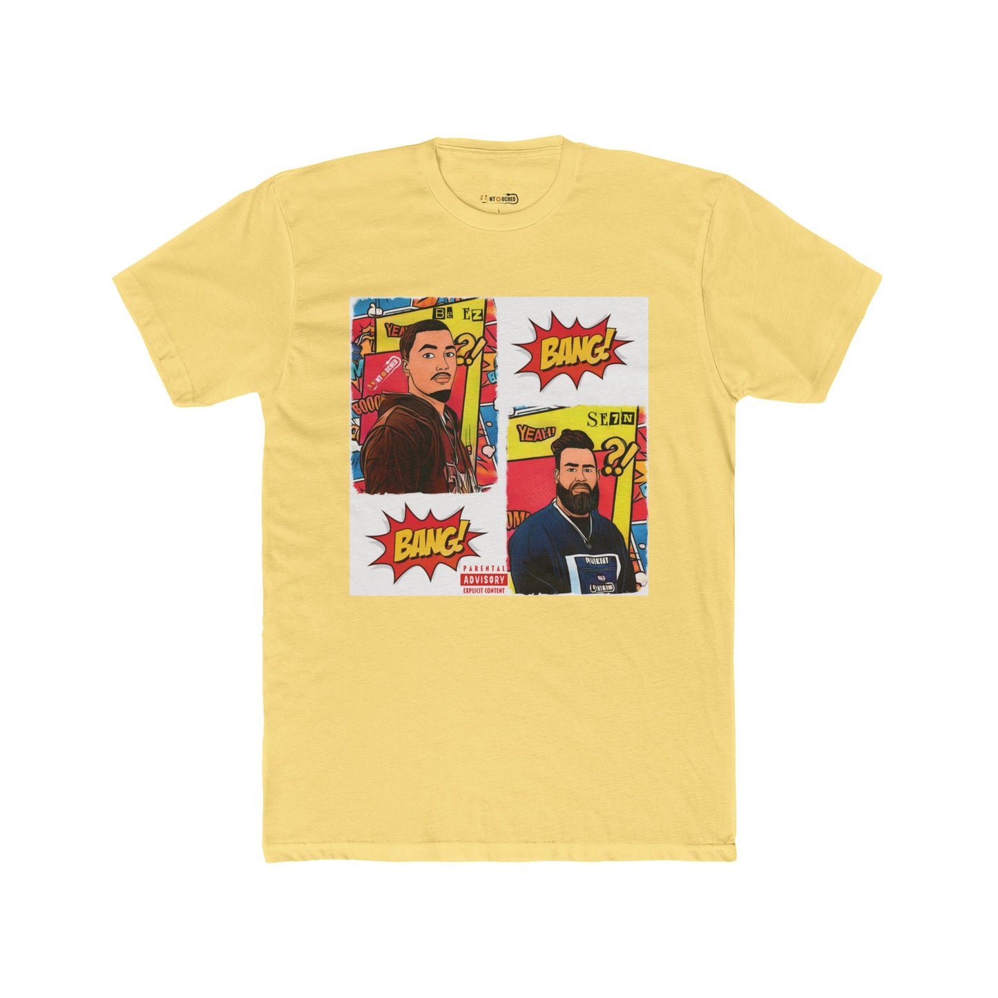 Cover Art Collection Unisex Cotton Crew Tee - 'BANG BANG' Graphic T-Shirt