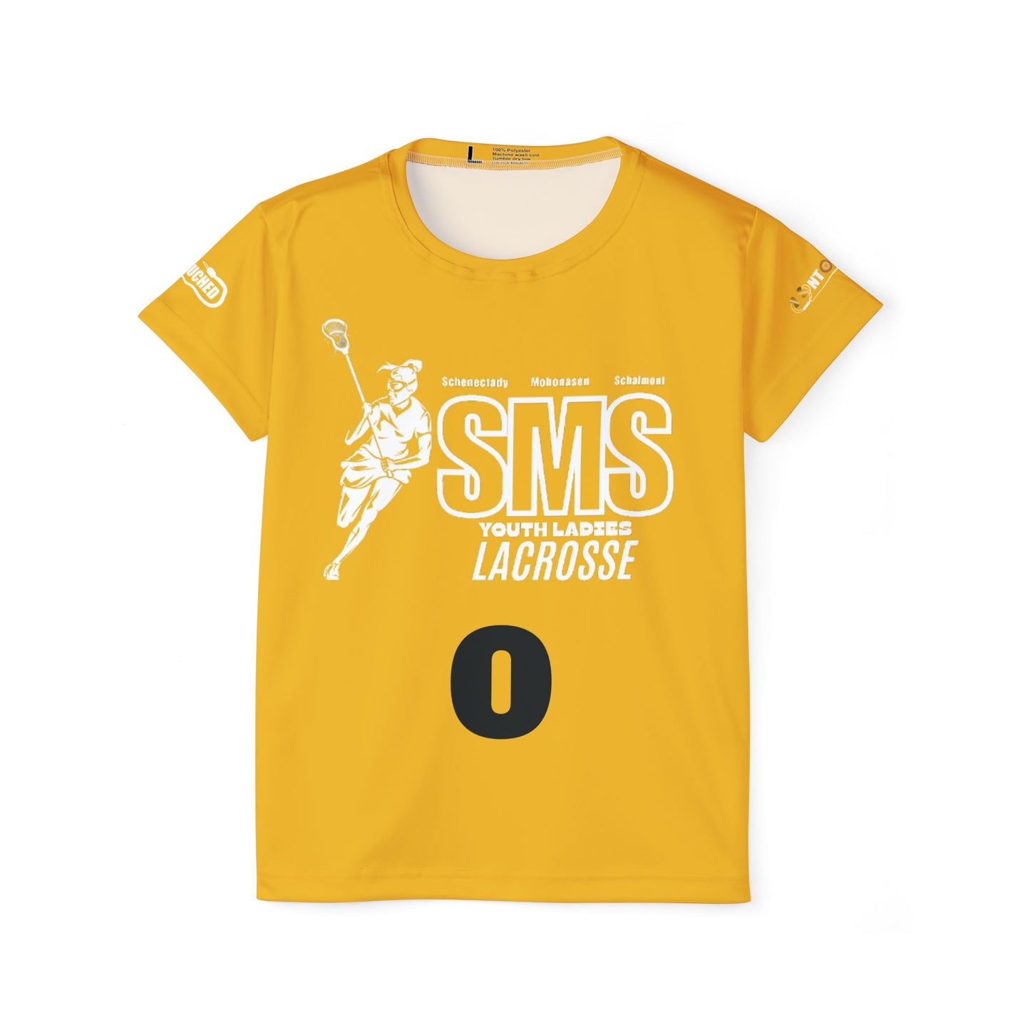 Yellow SMS Lacrosse Sports Jersey