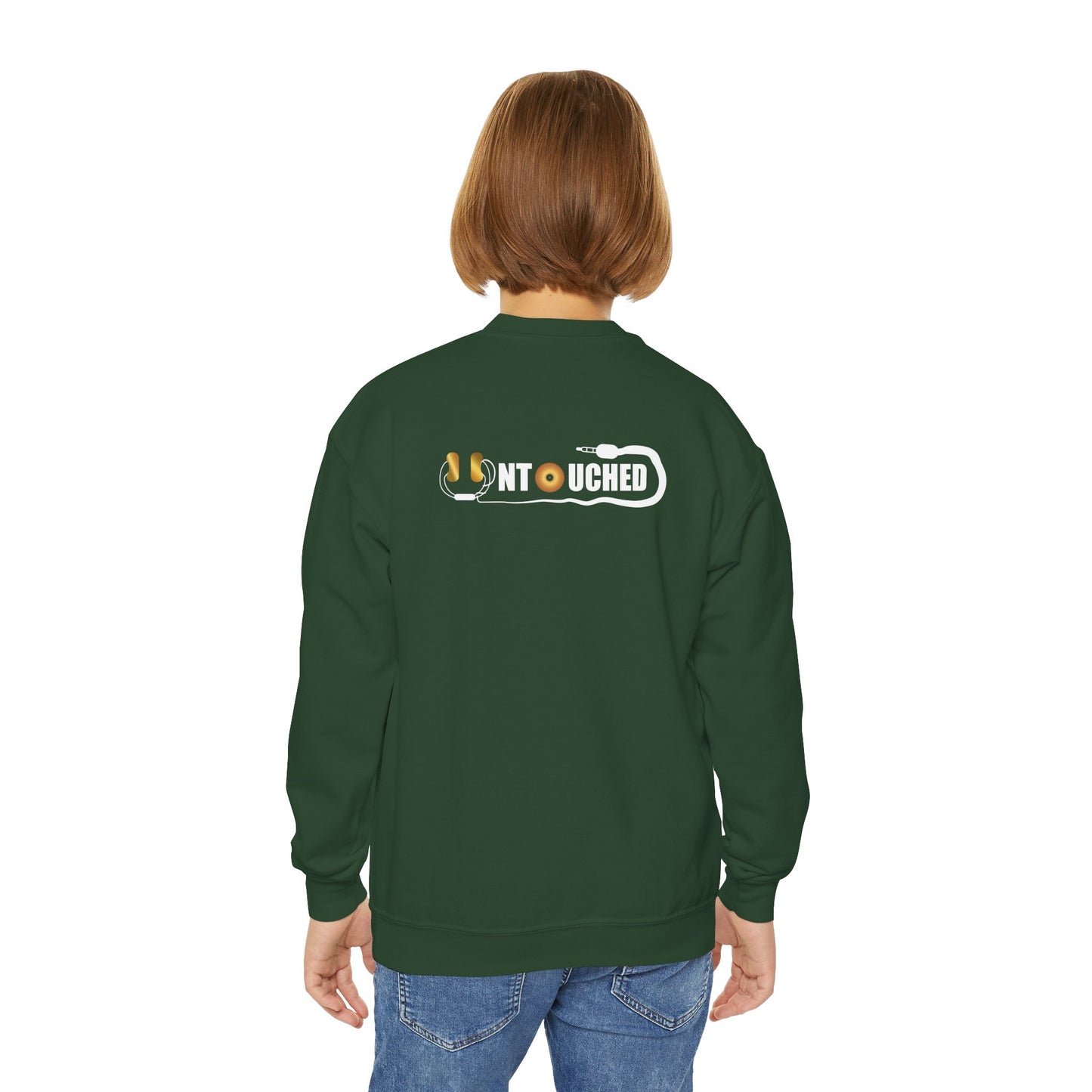 Youth Crewneck Sweatshirt - The Why Kidz Star and Untouched Design