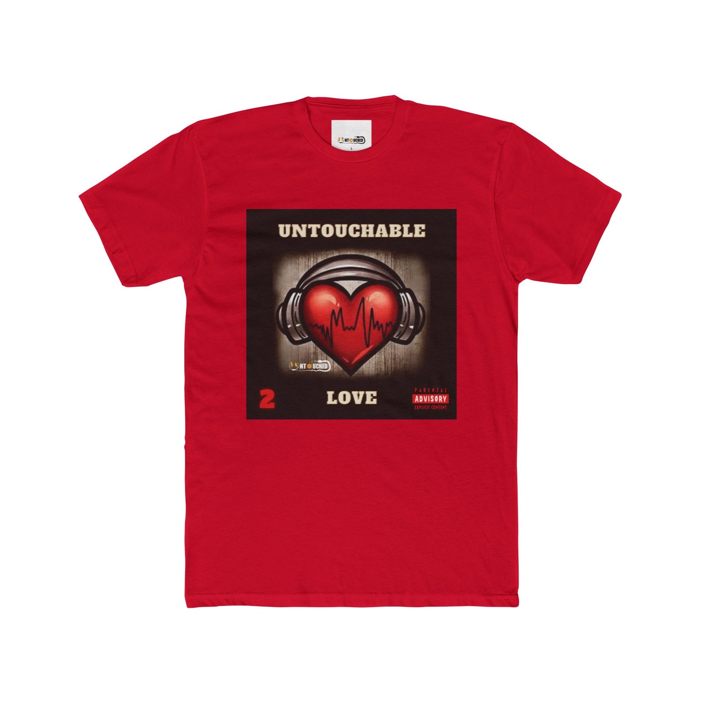 Cover Art Collection Unisex Cotton Crew Tee - 'Untouchable Love Part 2' Graphic T-Shirt