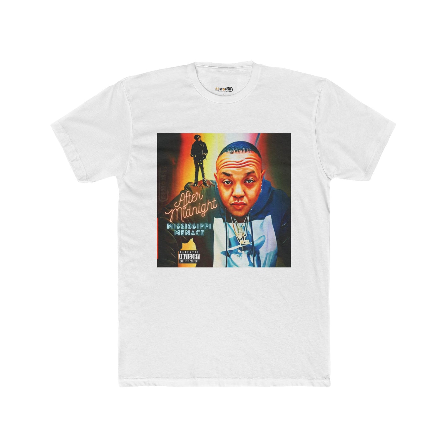 Cover Art Collection Unisex Cotton Crew Tee - 'After Midnight' Graphic T-Shirt