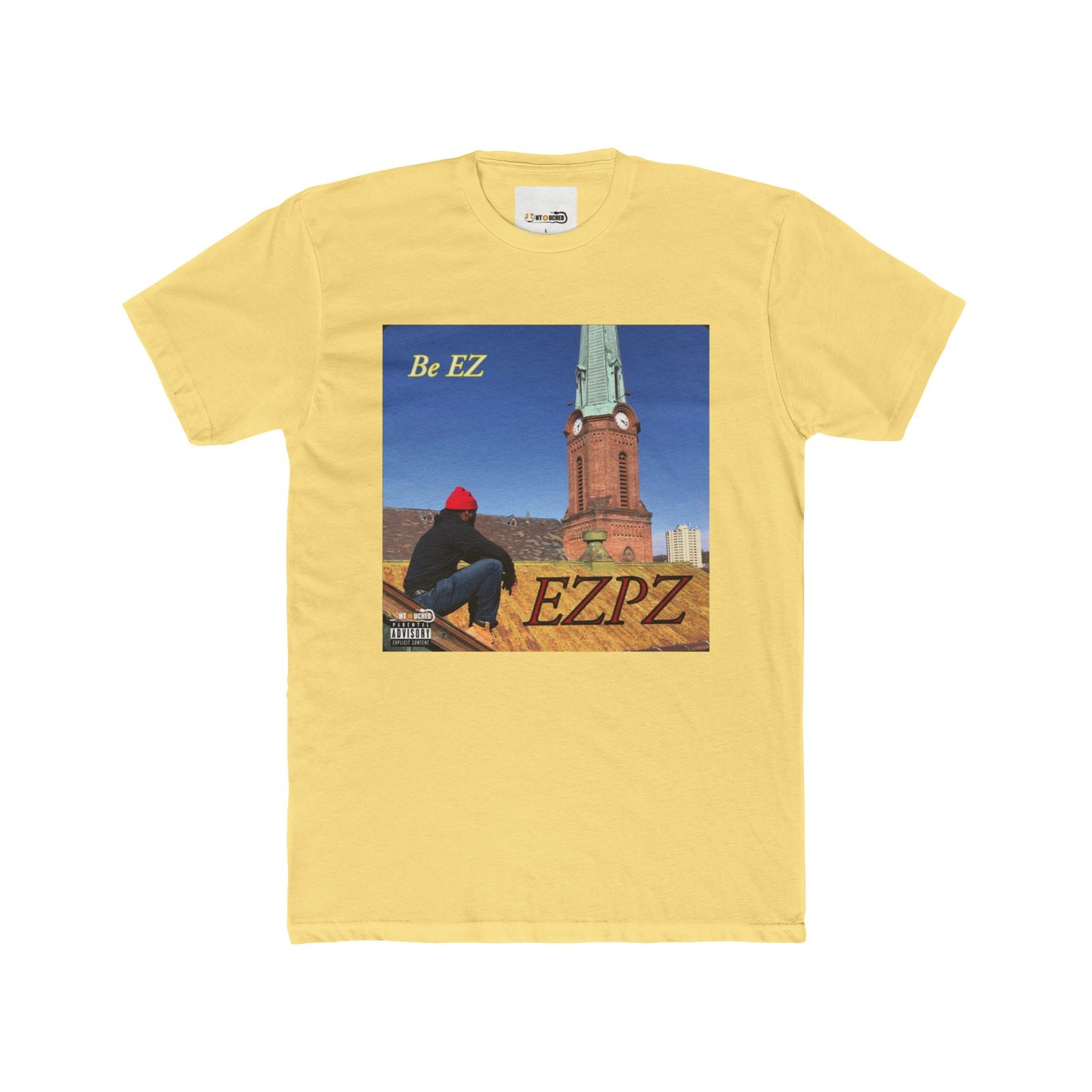Cover Art Collection Unisex Cotton Crew Tee - 'EZPZ' Graphic T-Shirt