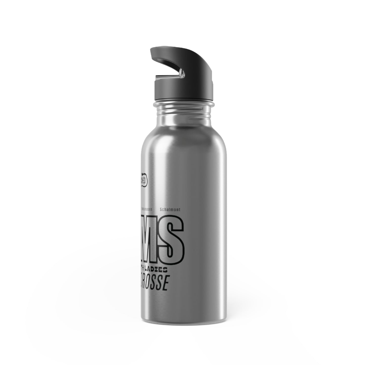 SMS Stainless Steel Water Bottle with Straw - 20oz Youth Ladies Lacrosse